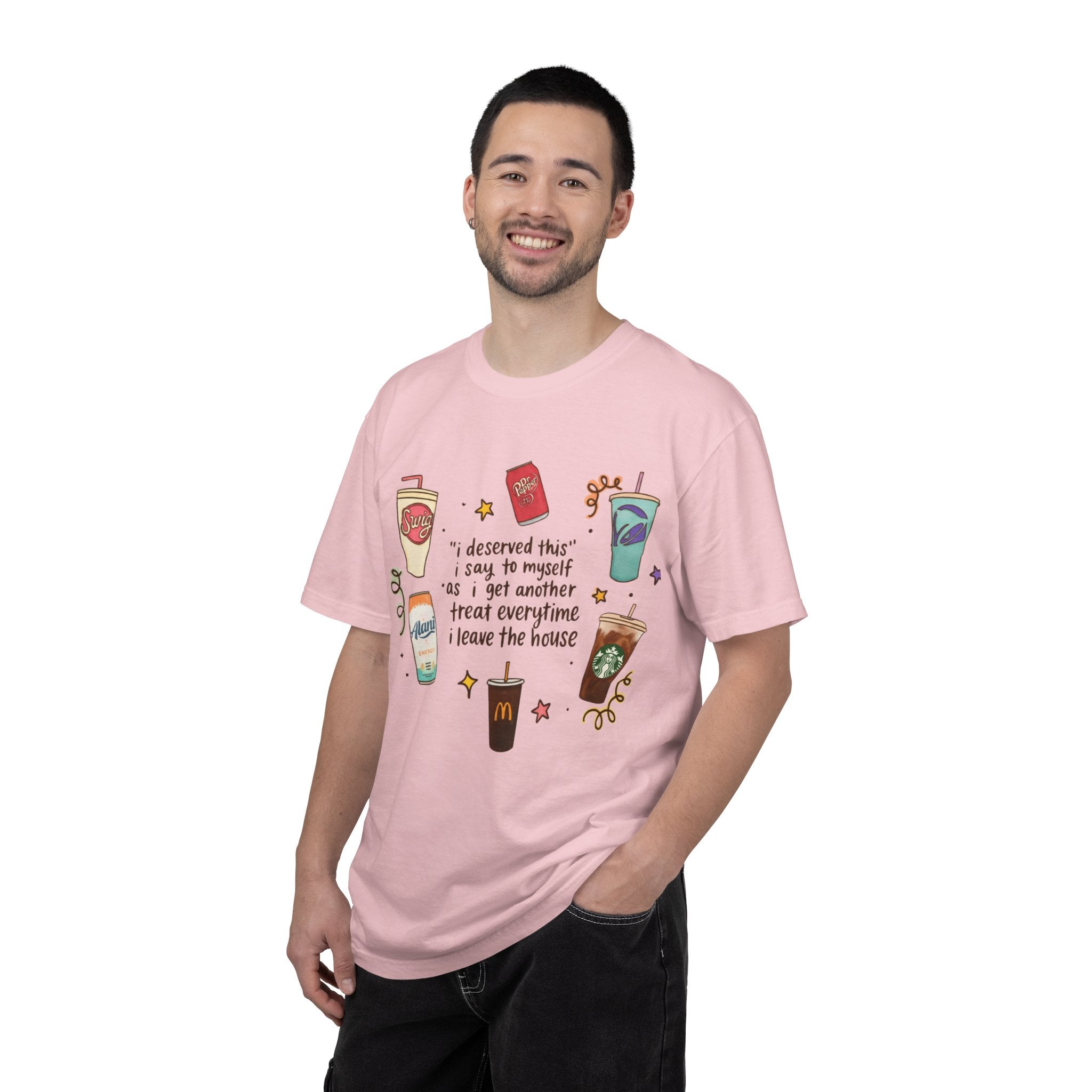 Coffee Treats Graphic T-Shirt — “I Deserved This” Cute Beverage Design