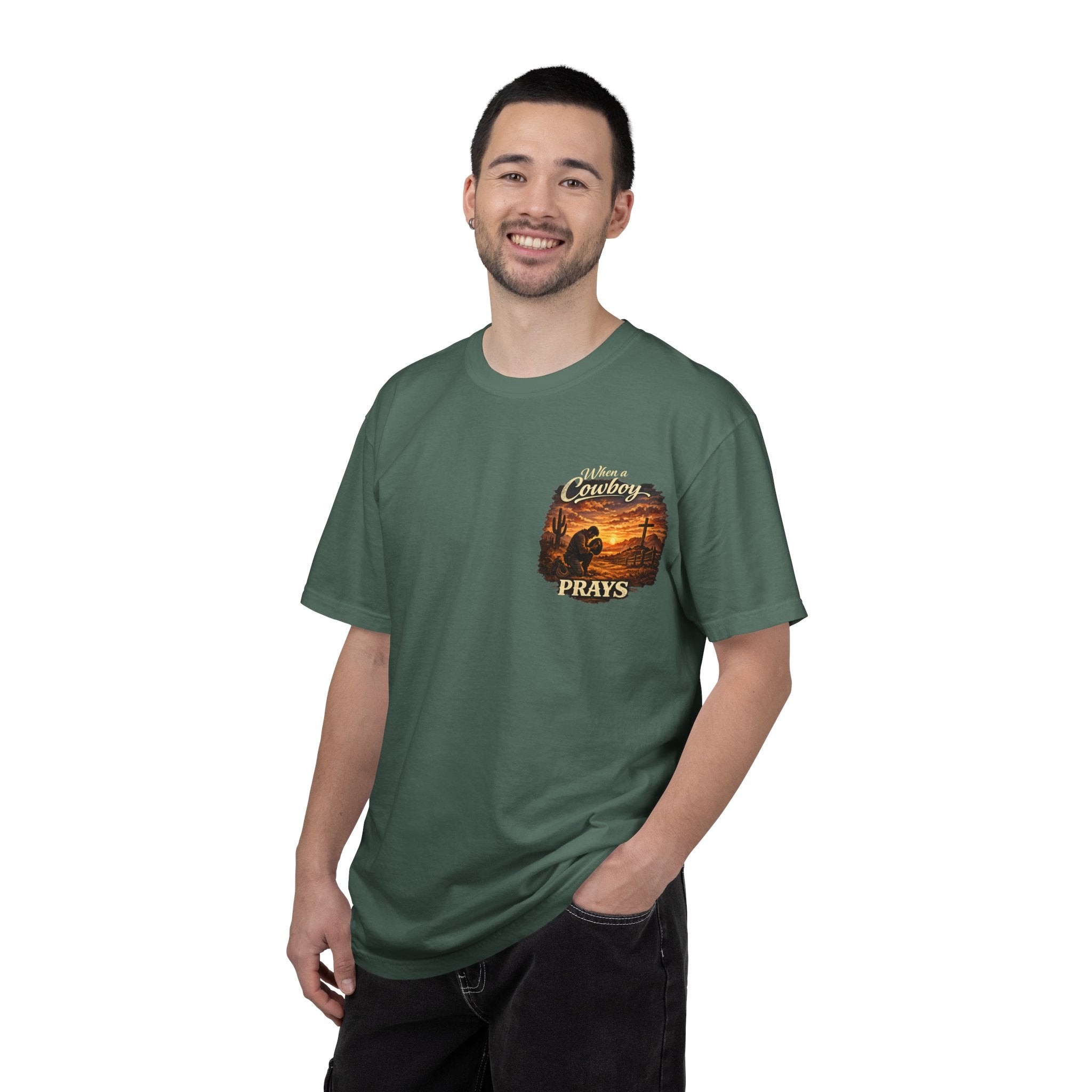 When a Cowboy Prays T-Shirt