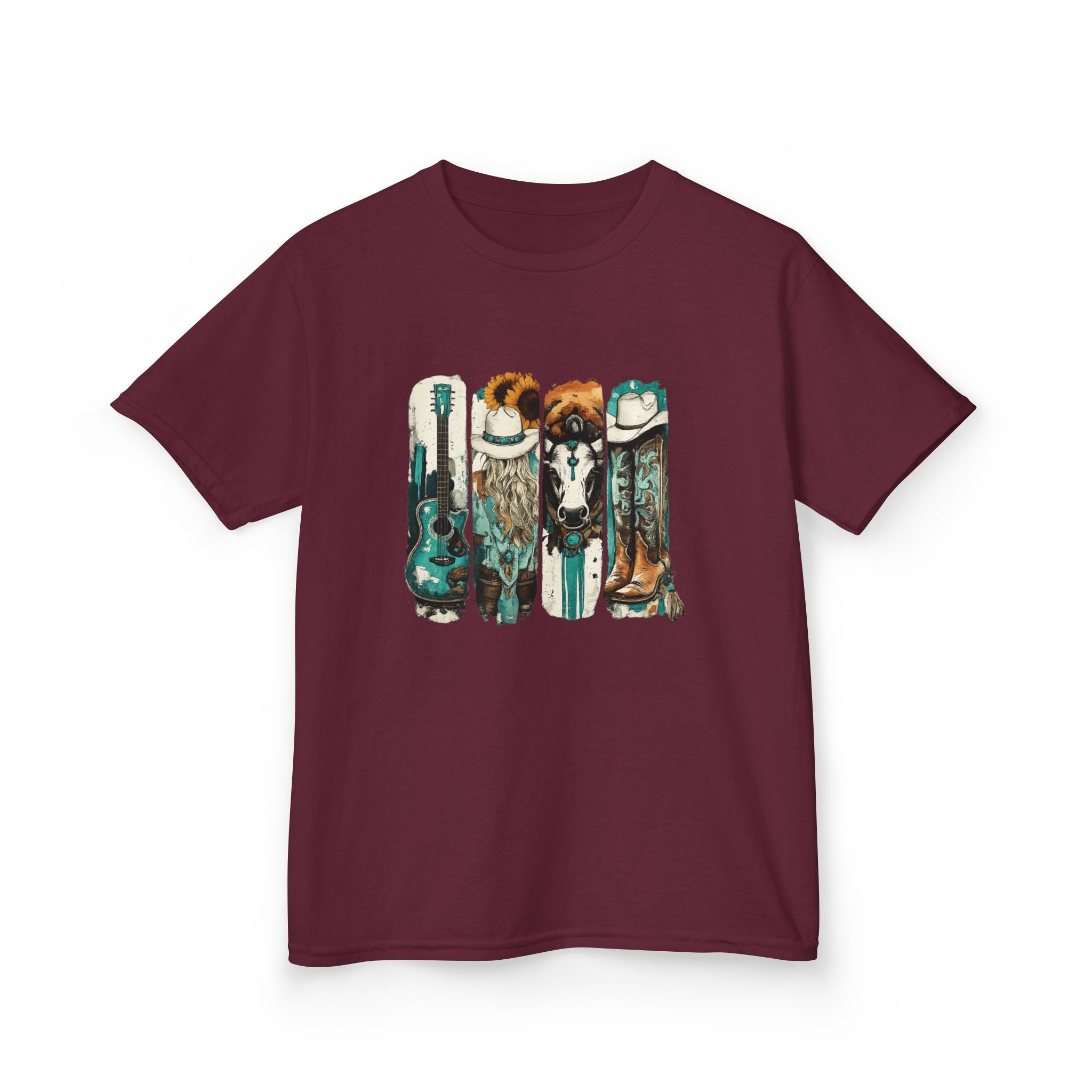 Kids Surfboard Dogs T‑Shirt – Cute Beach Pup Graphic Tee for Kids