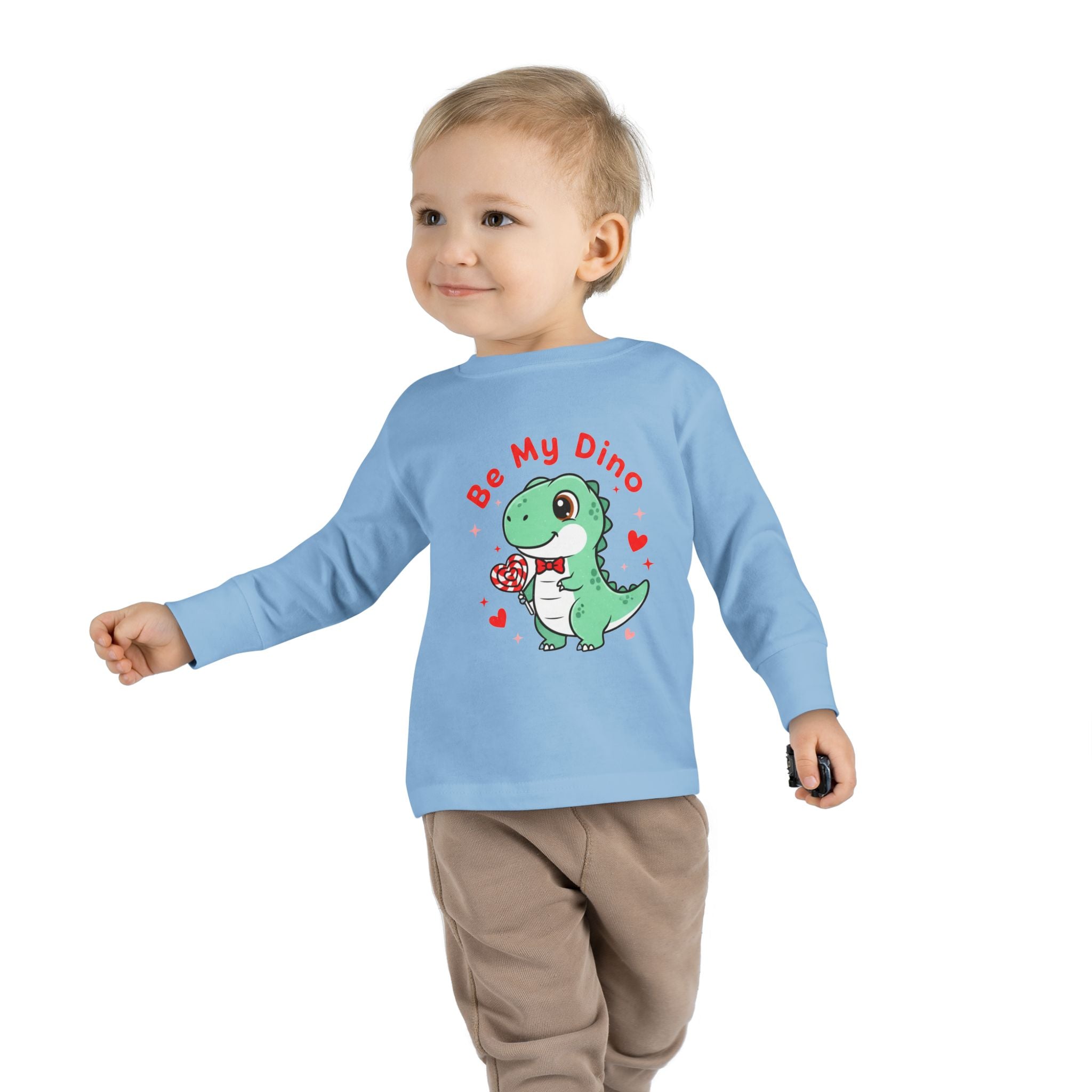 Be My Dino Toddler Long Sleeve Tee