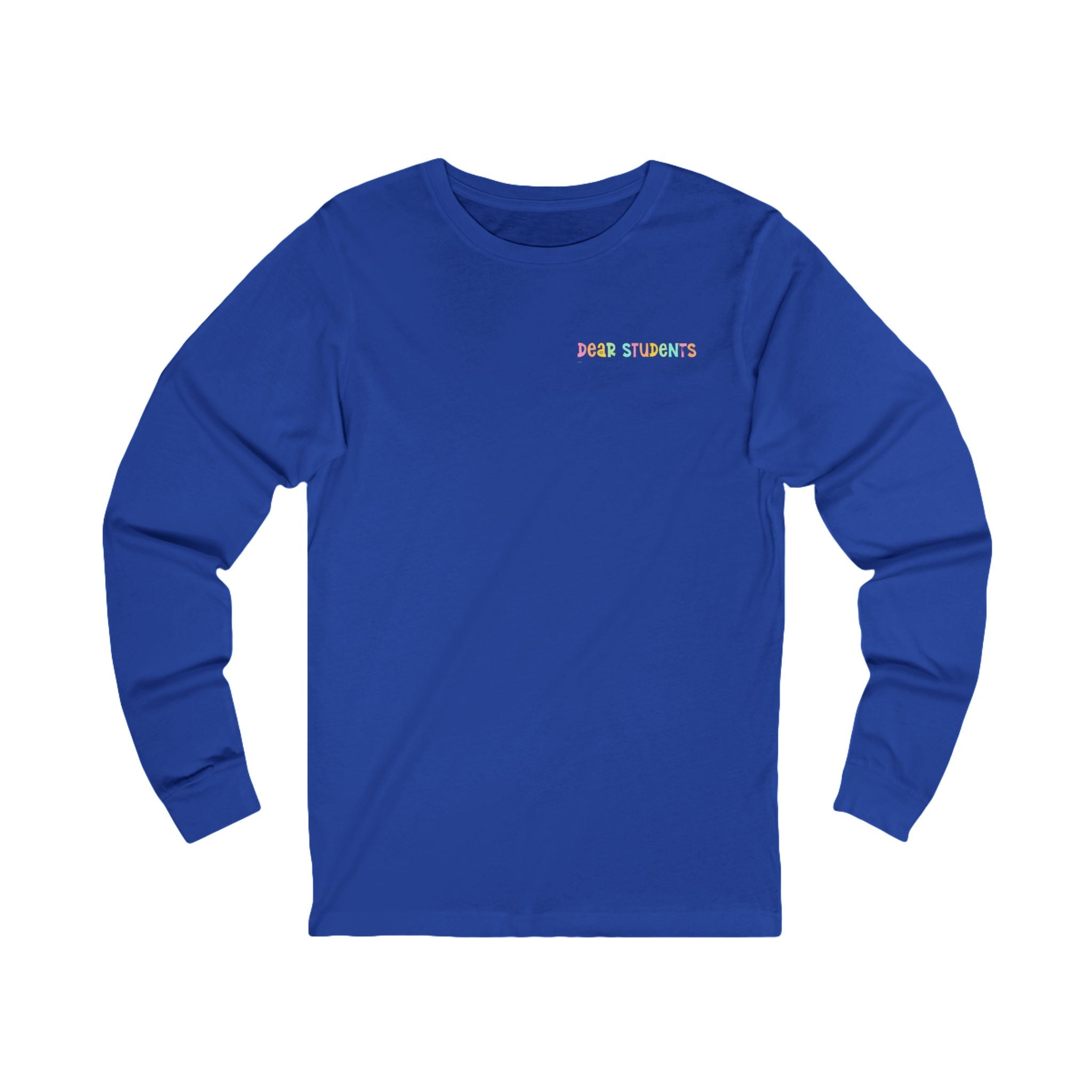 Long Sleeve Tee — "Be a Bestie Not a Bully" Pastel Kindness Shirt