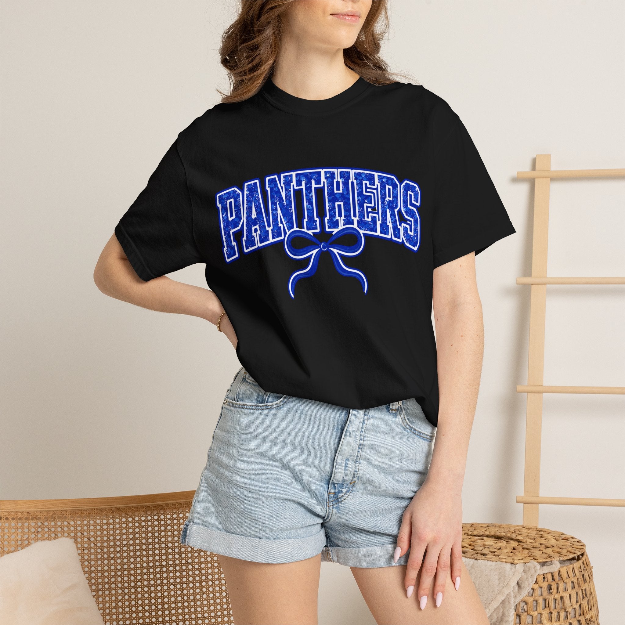 Panthers Graphic T-Shirt — Vintage Bow College Tee