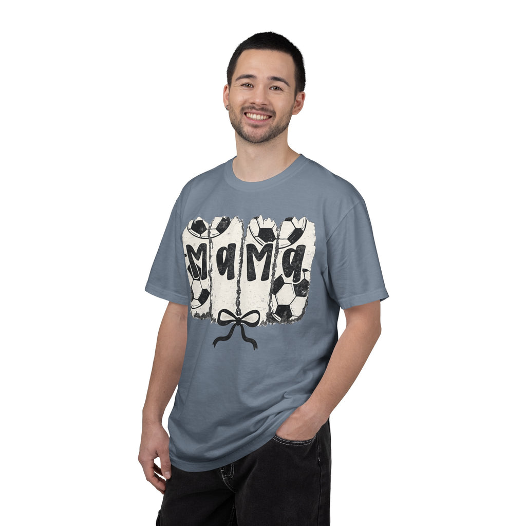 Mama Soccer T-Shirt — Vintage Soccer Ball Mama Tee for Moms