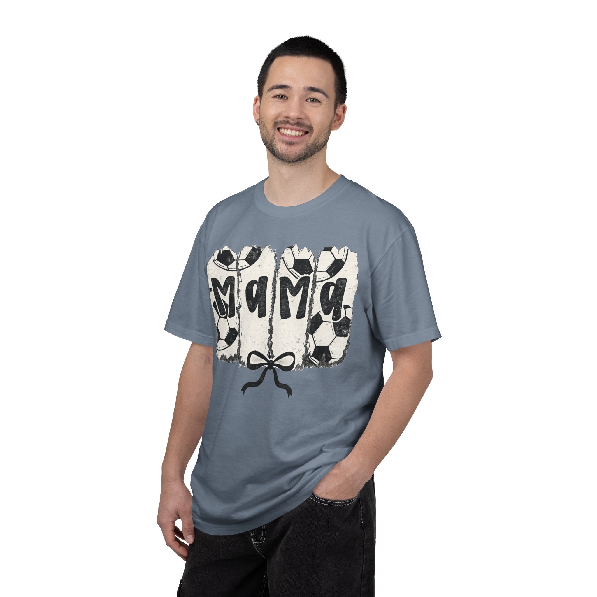 Mama Soccer T-Shirt — Vintage Soccer Ball Mama Tee for Moms