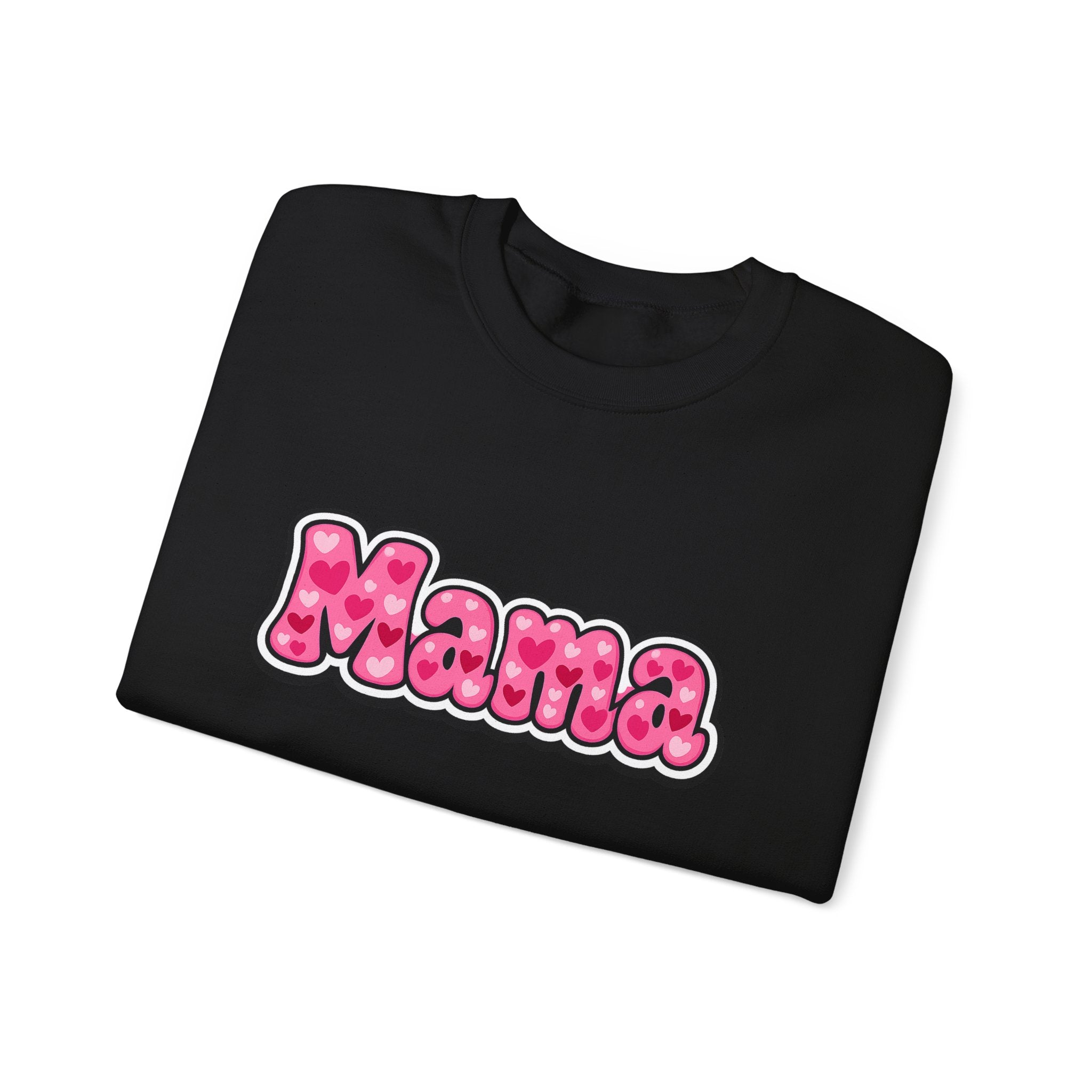 Mama Pink Bubble Letter Crewneck Sweatshirt