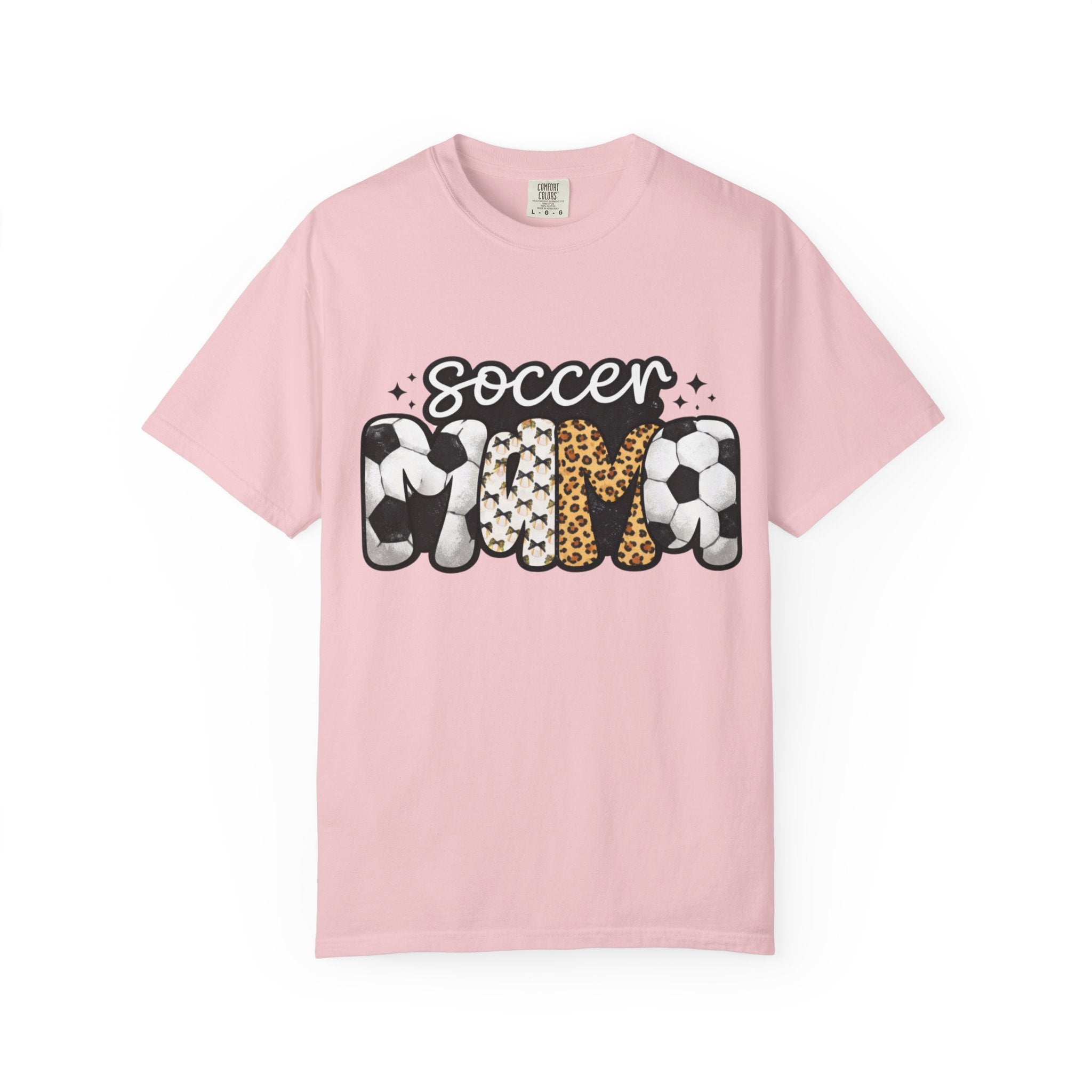 Soccer Mom T-Shirt — Leopard & Ball Graphic Tee for Soccer Moms