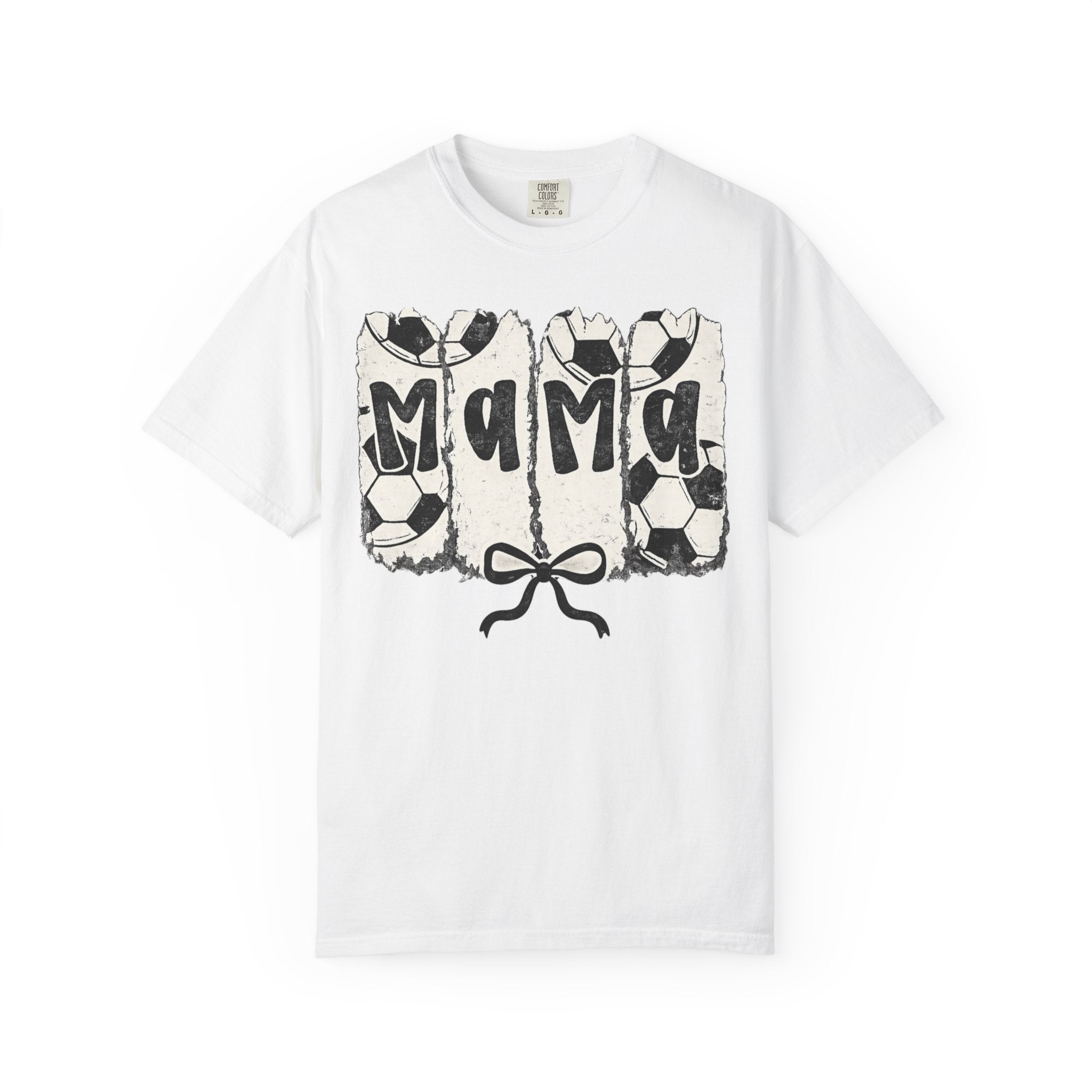 Mama Soccer T-Shirt — Vintage Soccer Ball Mama Tee for Moms