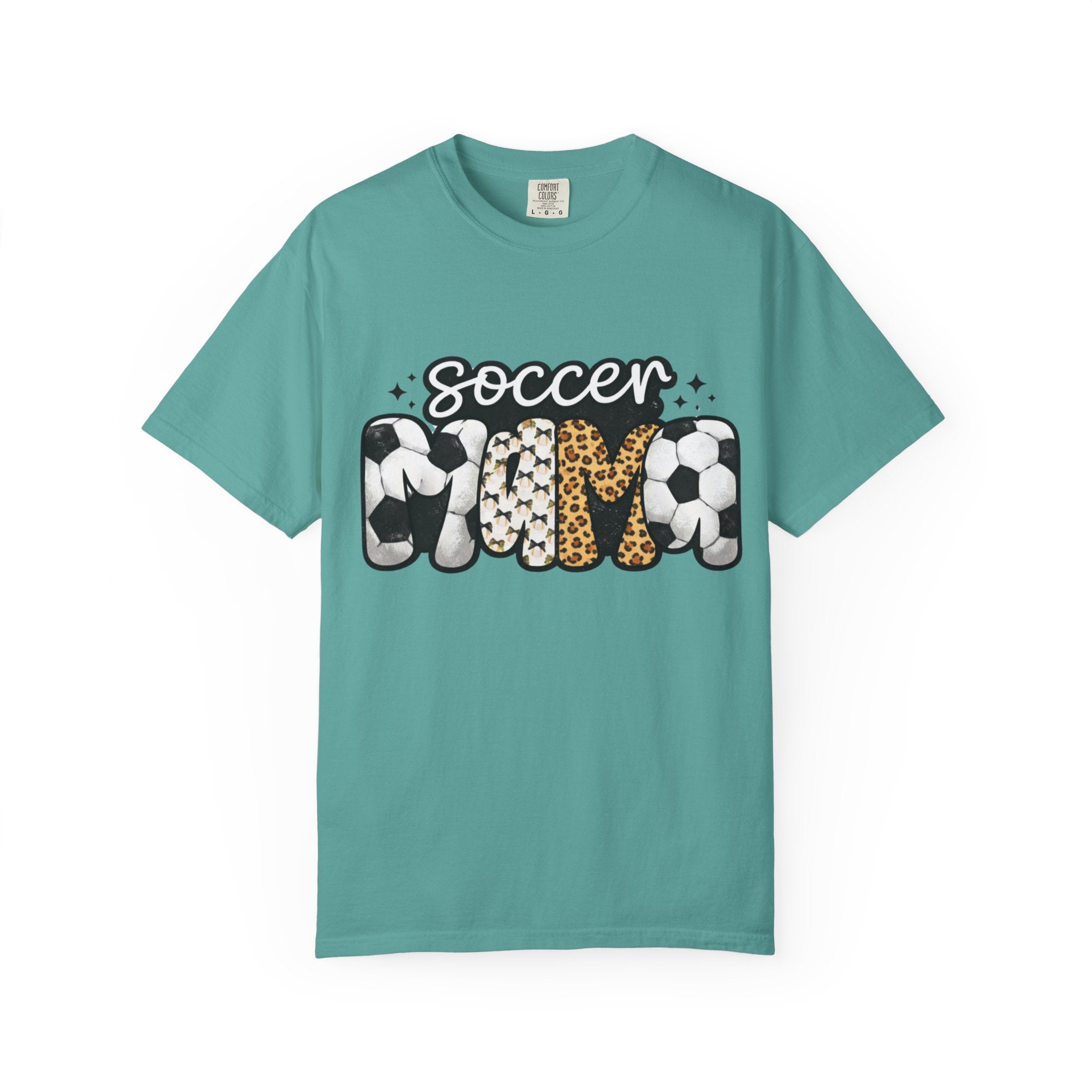 Soccer Mom T-Shirt — Leopard & Ball Graphic Tee for Soccer Moms