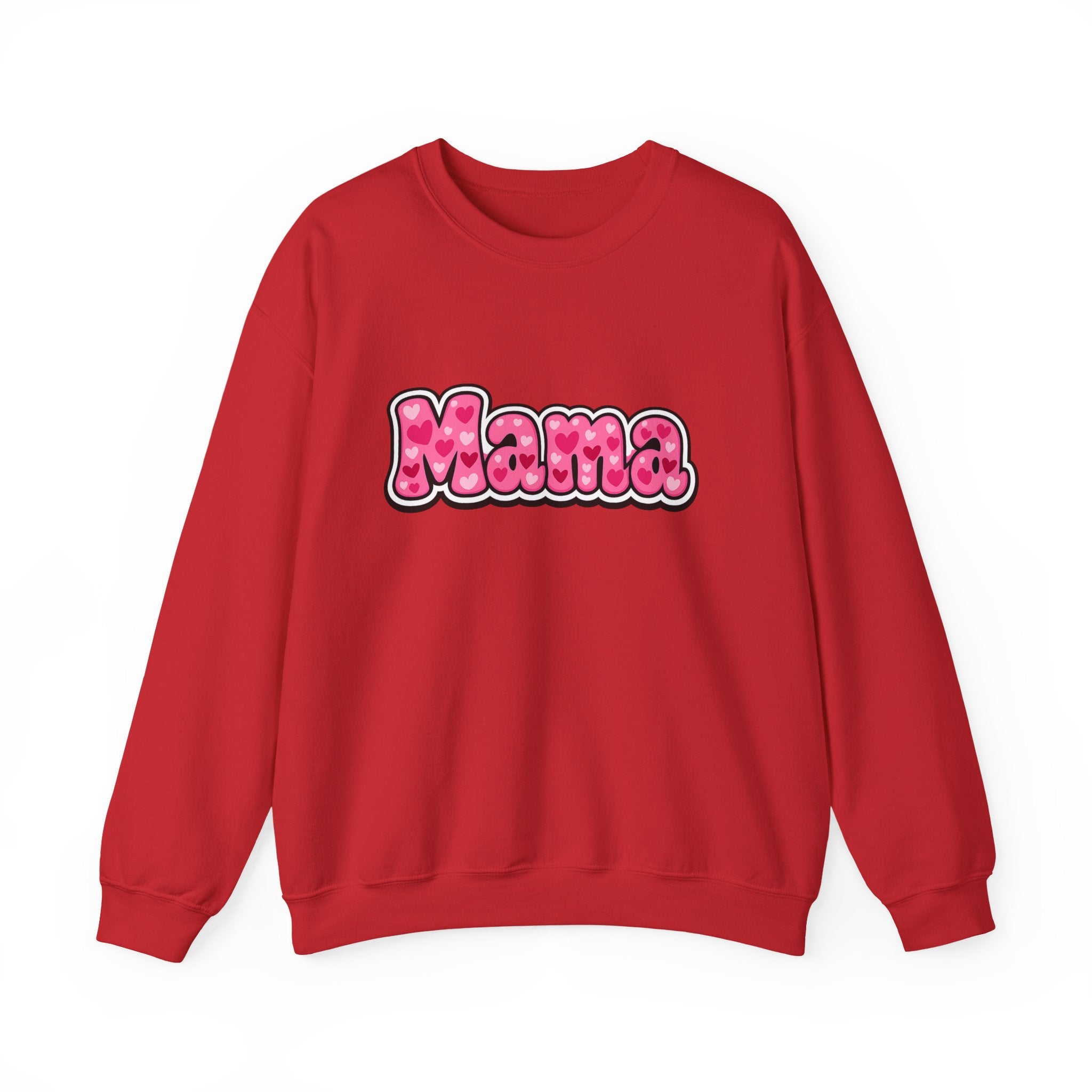 Mama Pink Bubble Letter Crewneck Sweatshirt