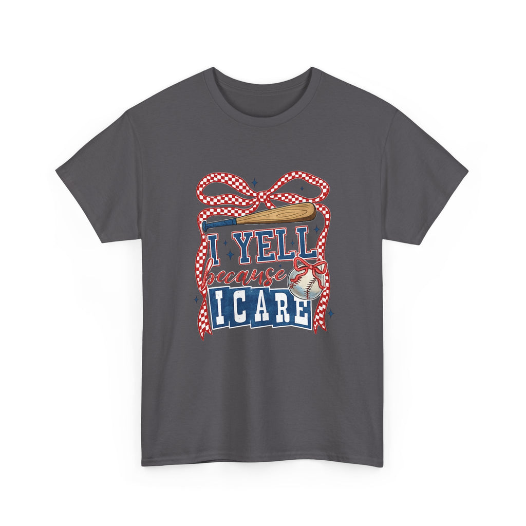 T-Shirt - I Yell Because I Care Patriotic Teacher Appreciation Tee