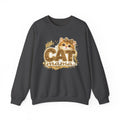 Cat Mama Crewneck Sweatshirt – Cute Gold Glitter Cat Graphic