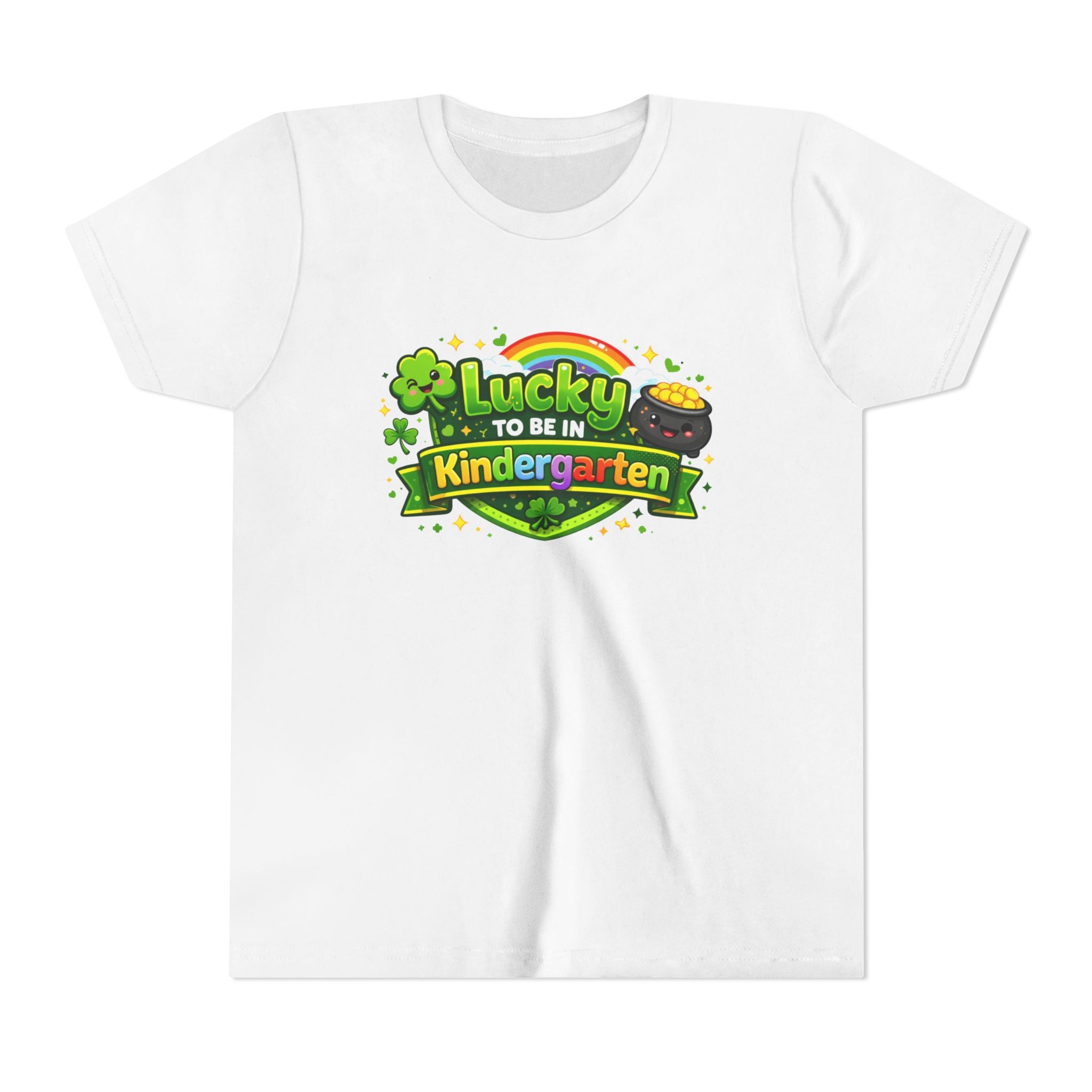 Lucky to Be in Kindergarten Youth Tee — St. Patrick’s Day Kindergarten Shirt