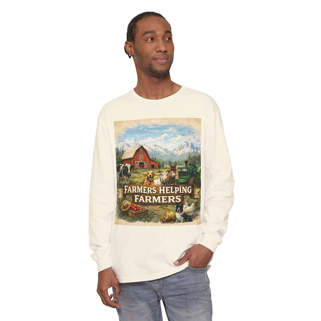 Farmers Helping Farmers Long Sleeve Tee