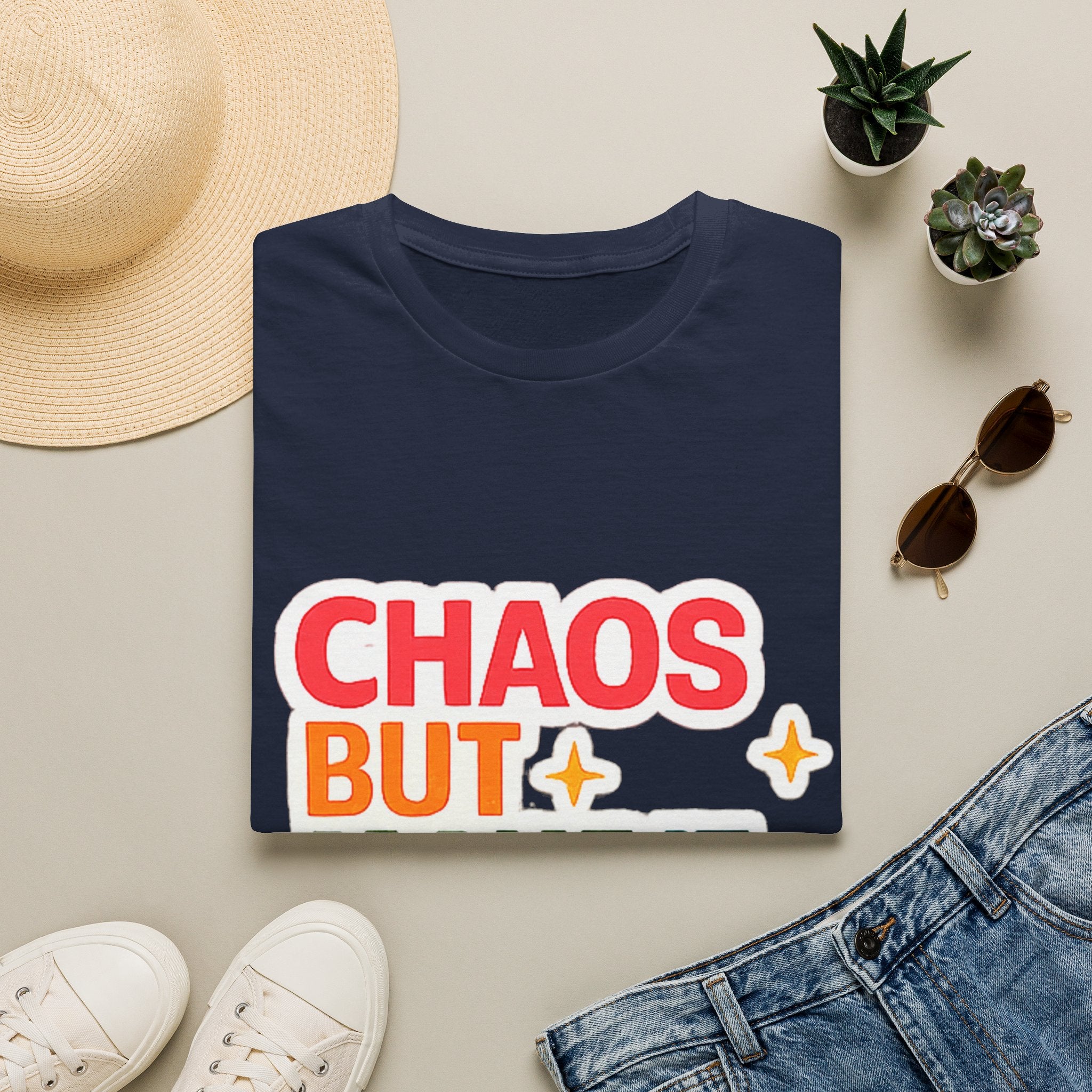 T-Shirt — "Chaos But Make It Academic" Retro Academic Humor Tee