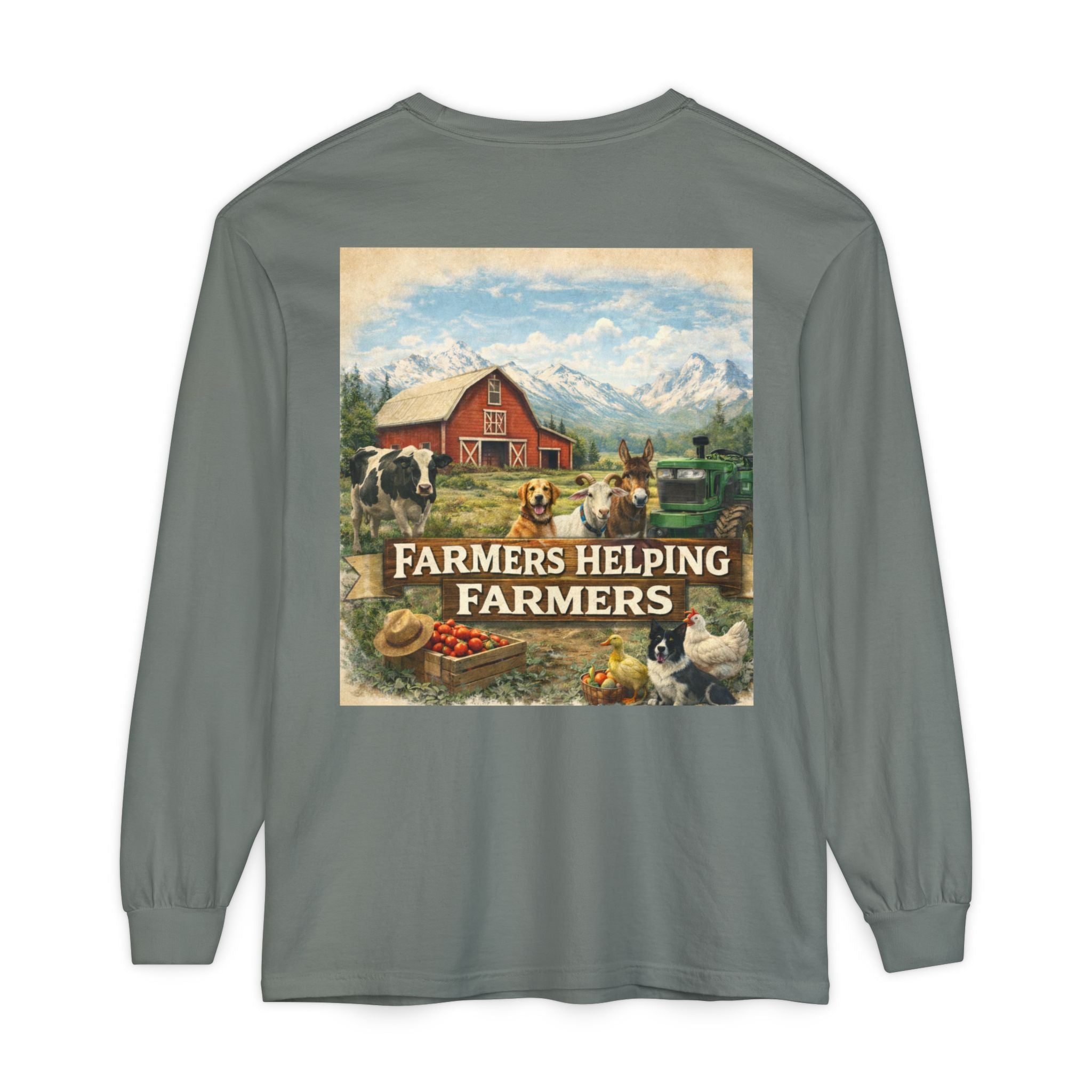 Farmers Helping Farmers Long Sleeve Tee