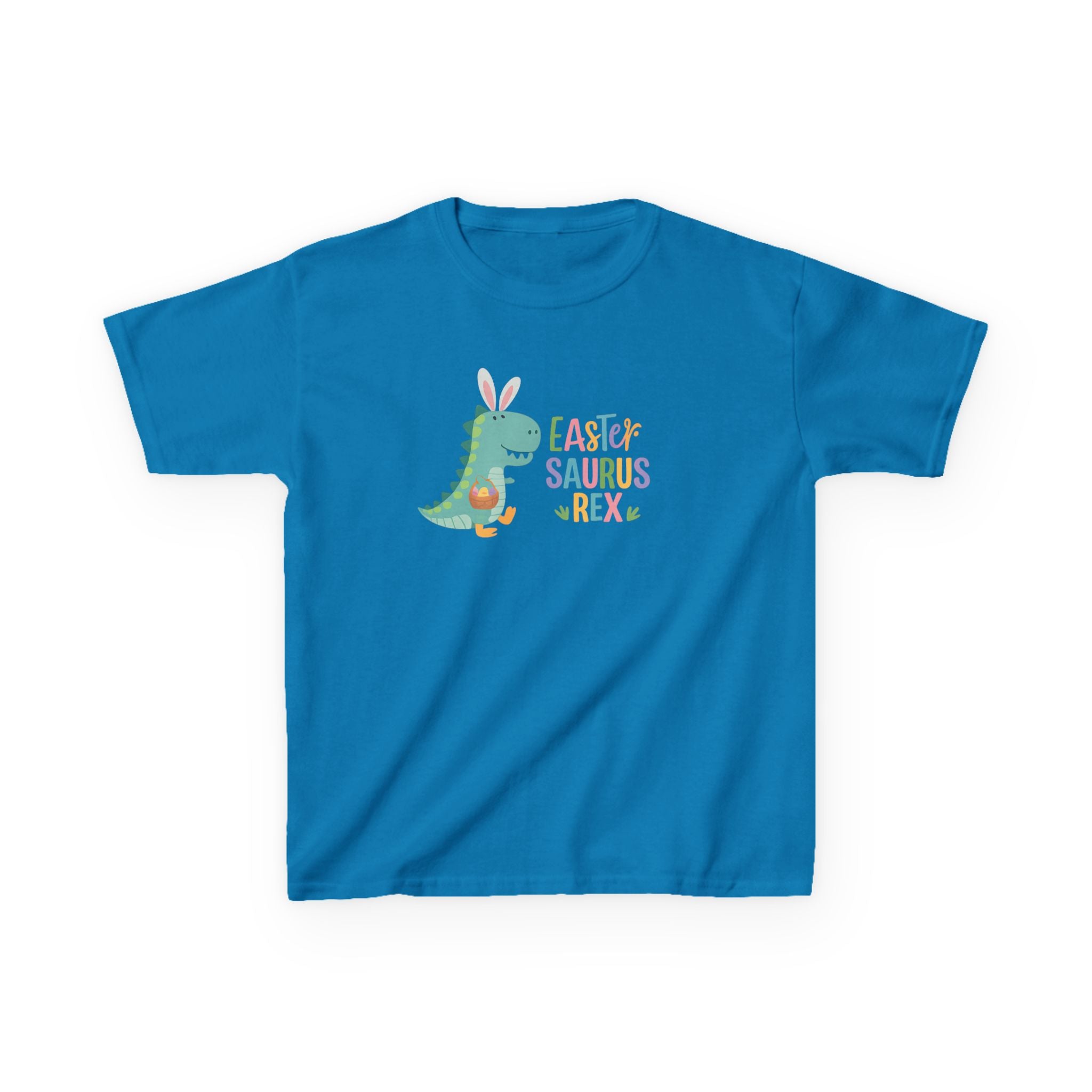Kids T-Shirt — "Easter Saurus Rex" Cute Easter Dinosaur Tee
