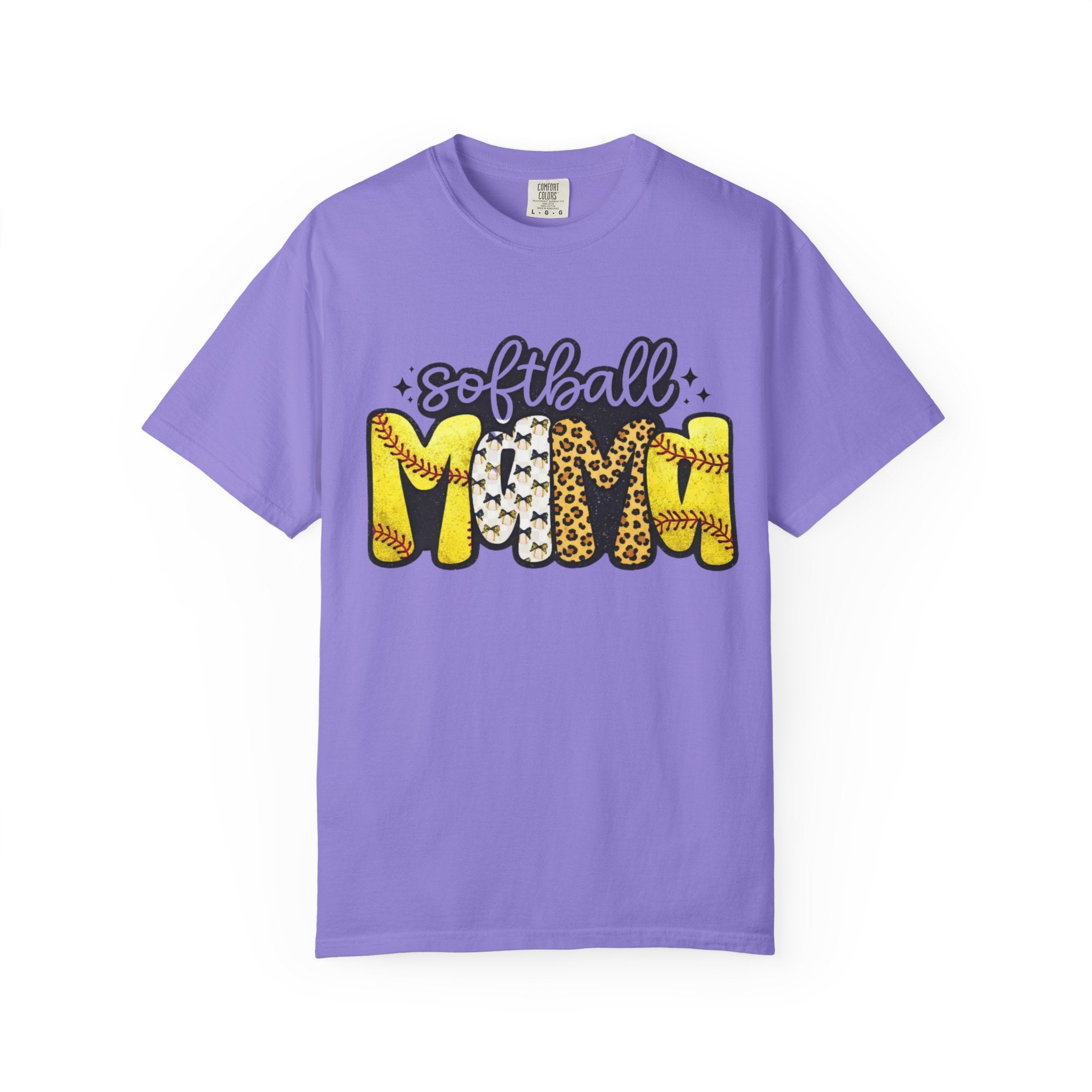 Softball Mom T-Shirt — Leopard & Stitch Graphic Tee