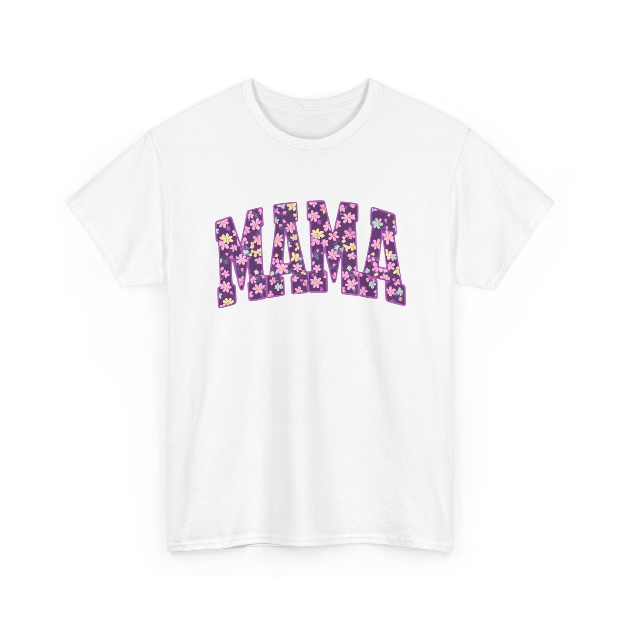 Mama Floral Tee — Purple Flower Mom Shirt for Mother's Day & Everyday