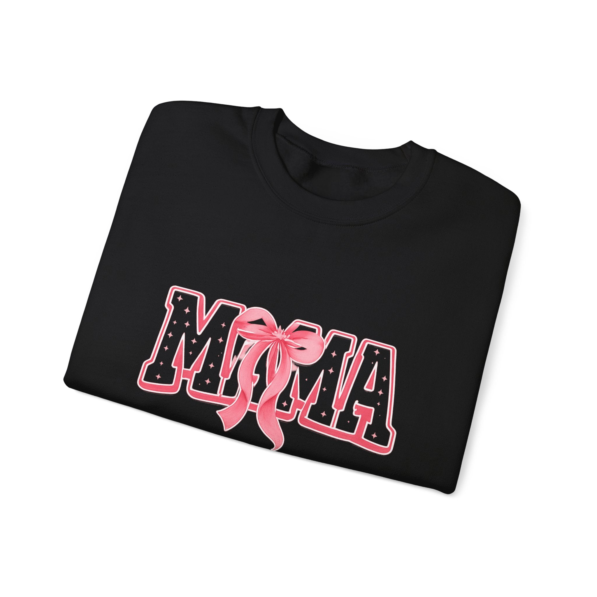 Mama Crewneck Sweatshirt — Pink Ribbon Graphic Mother's Day Pullover