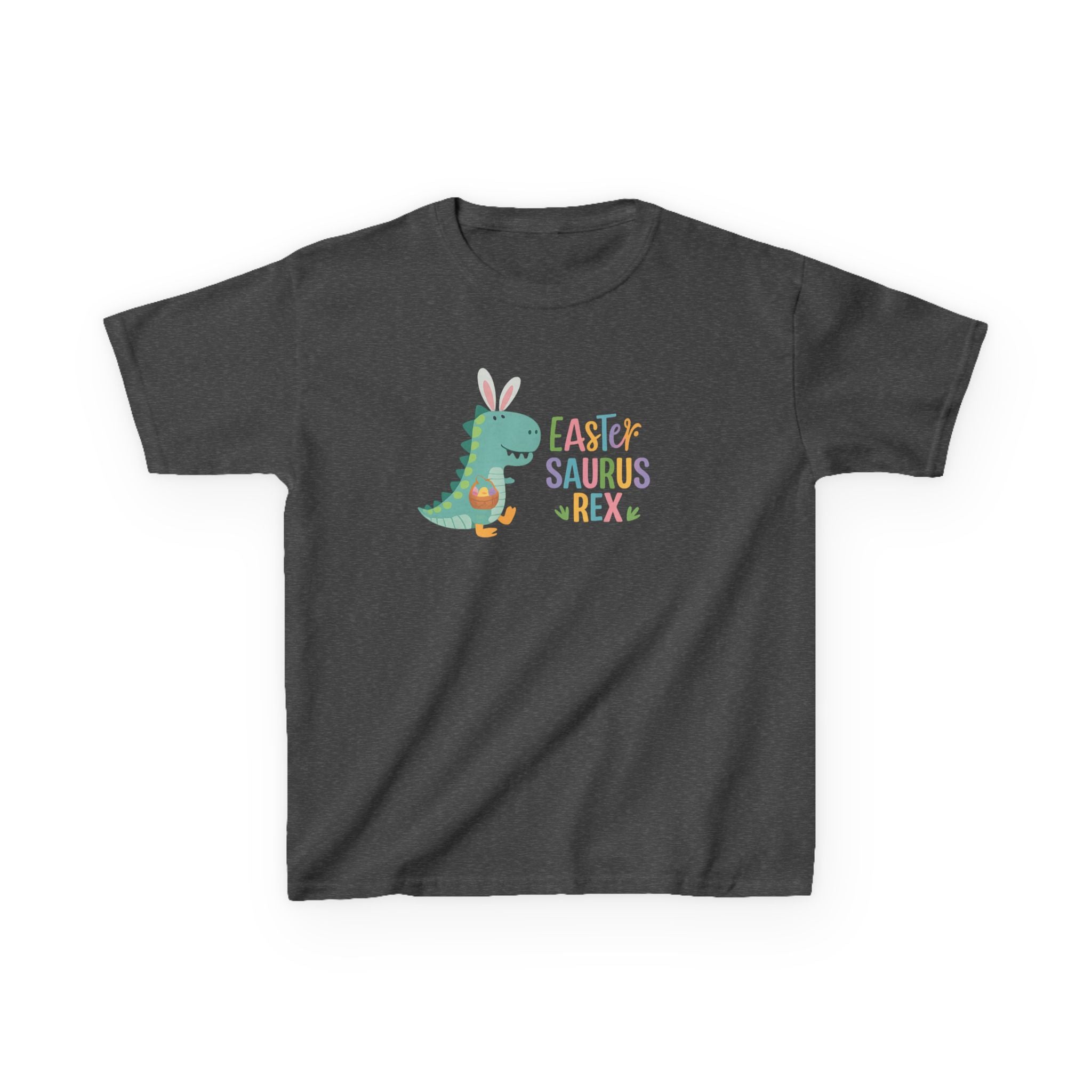 Kids T-Shirt — "Easter Saurus Rex" Cute Easter Dinosaur Tee