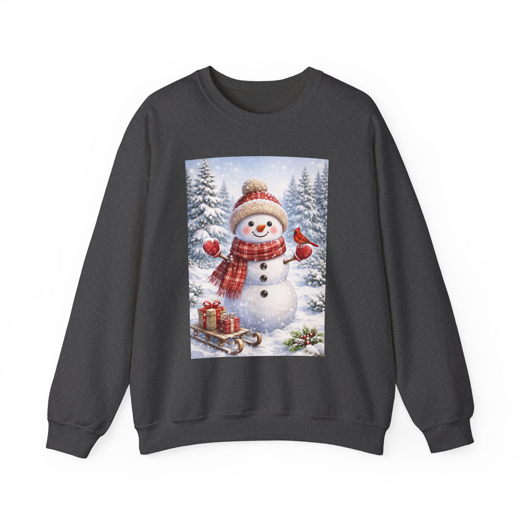 Snowman Christmas Sweatshirt — Festive Winter Holiday Crewneck