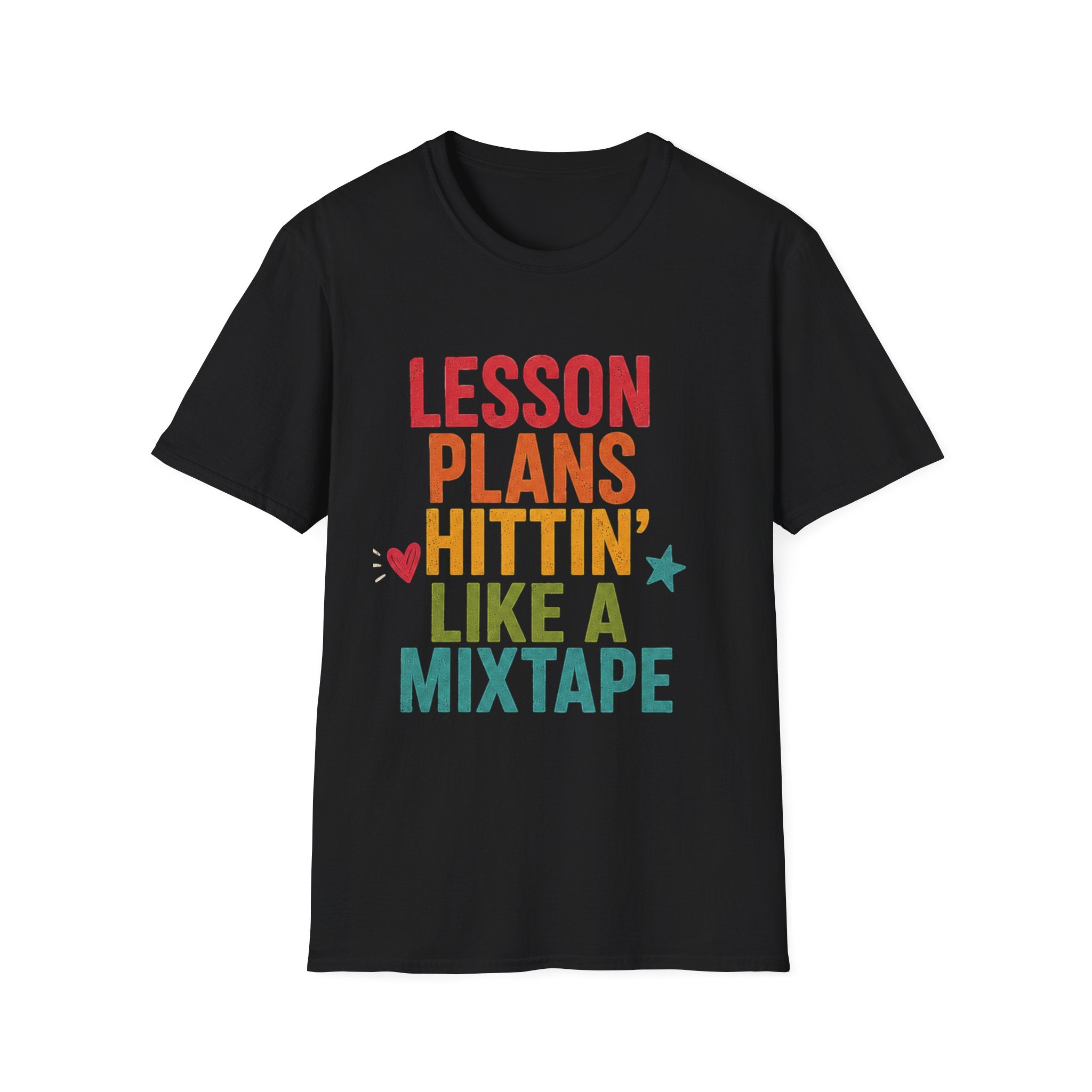 Teacher T-Shirt — "Lesson Plans Hittin' Like a Mixtape" Retro Teacher Gift