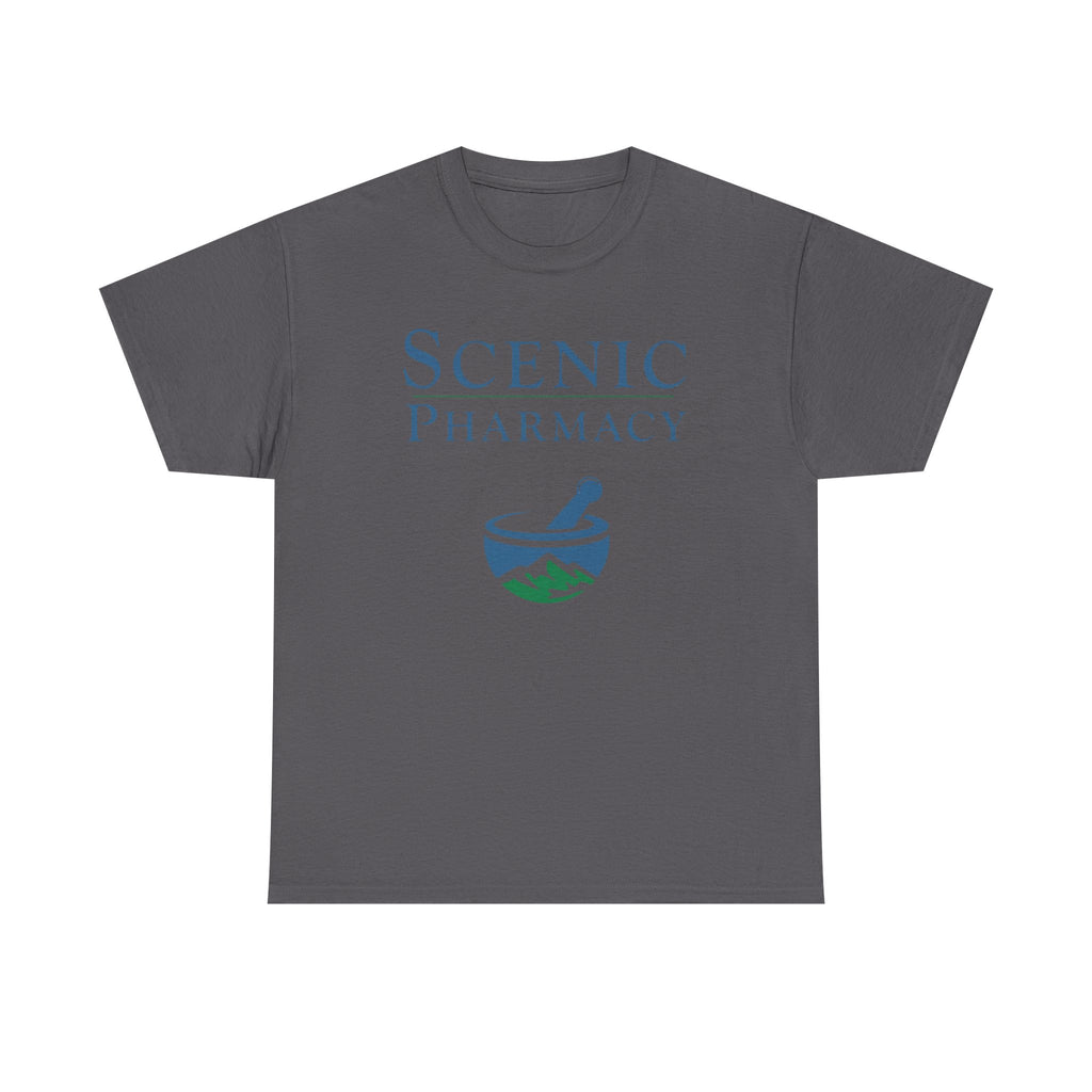 Scenic Pharmacy T-Shirt — Mountain Mortar & Pestle Graphic Tee