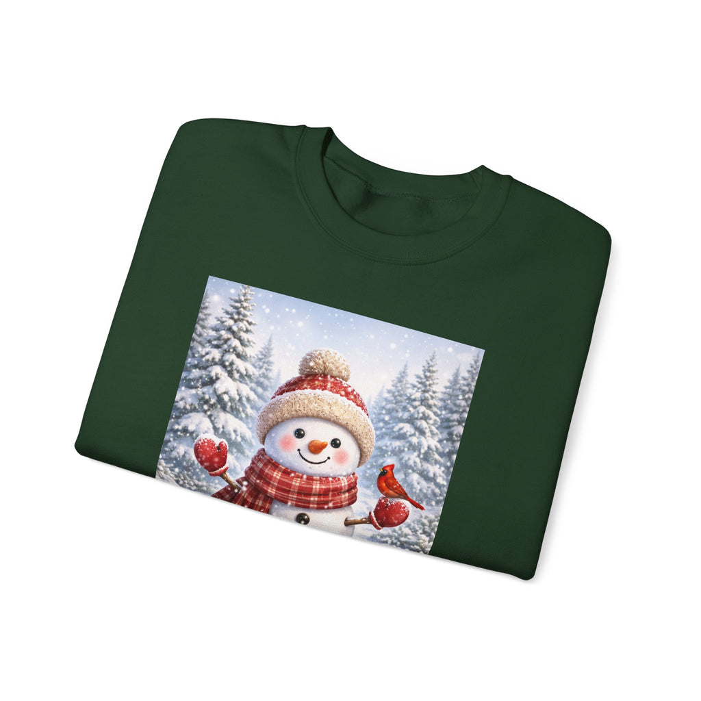Snowman Christmas Sweatshirt — Festive Winter Holiday Crewneck