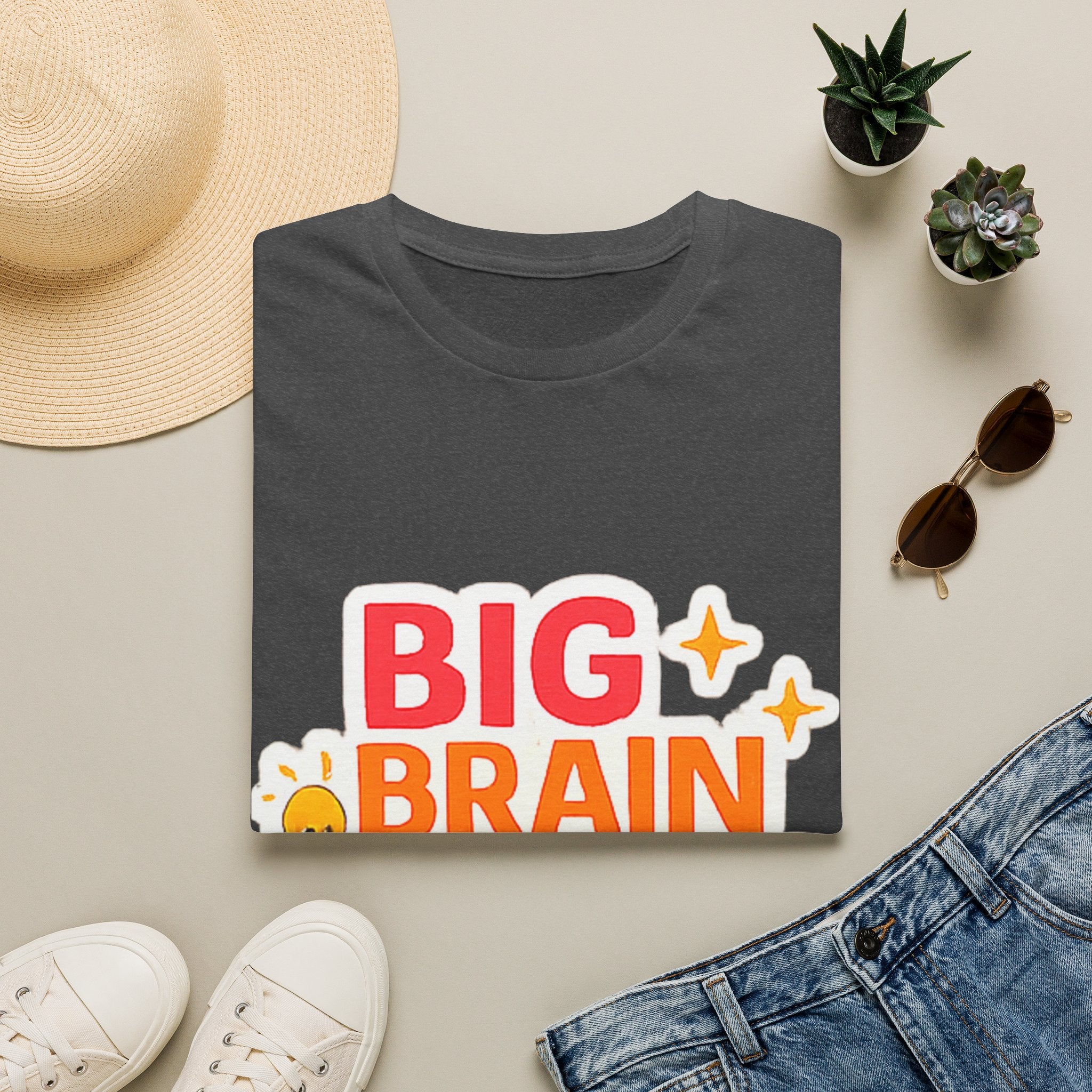 Big Brain Energy T-Shirt — Funny Motivational Graphic Tee