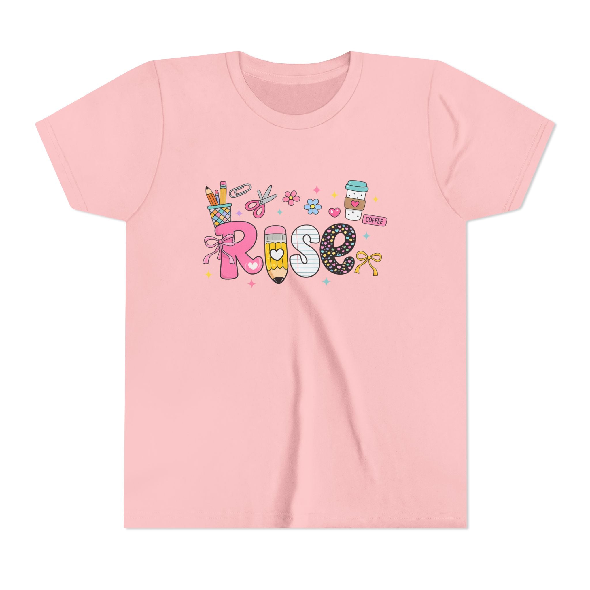Youth Tee — Cute Personalized "Rose" Name Graphic Shirt for Kids