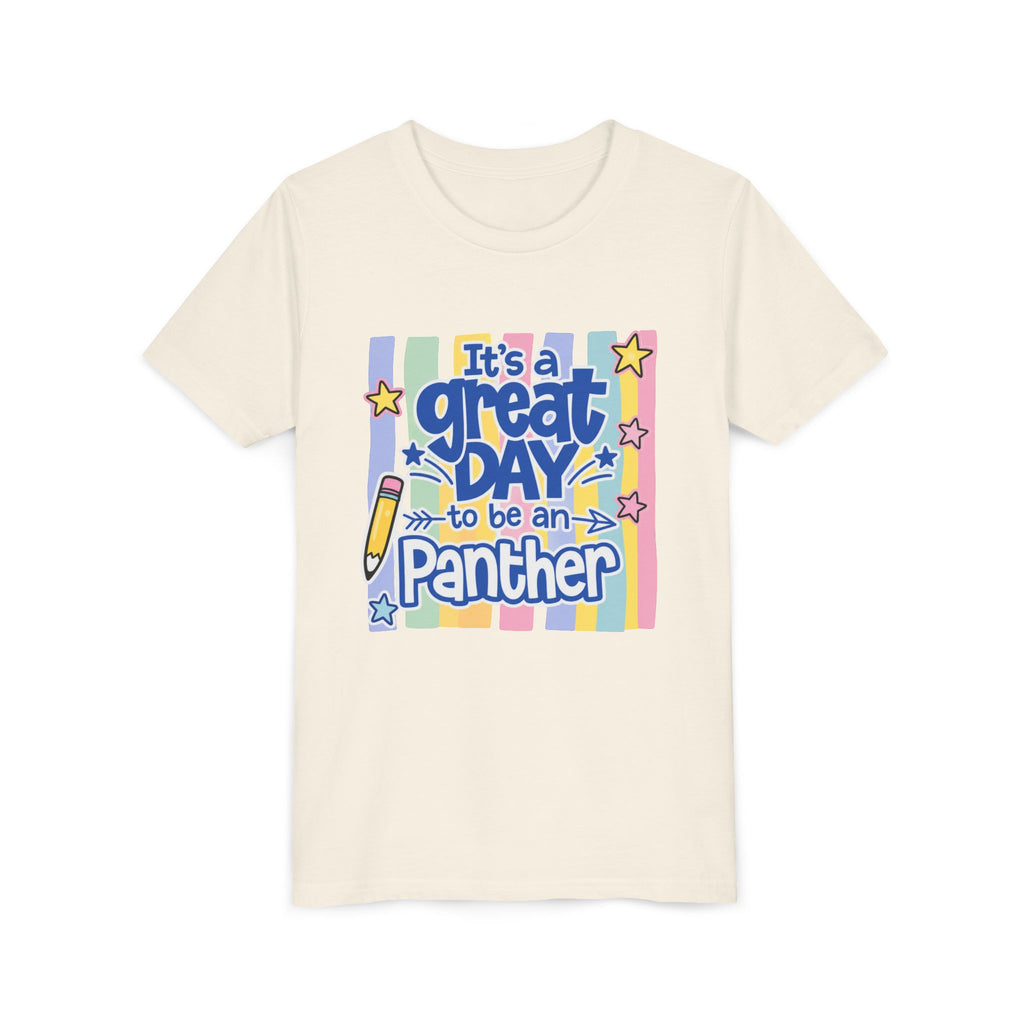 Youth Tee — "It's a Great Day to Be a Panther" Colorful School Spirit Shirt