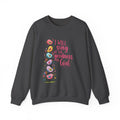 Crewneck Sweatshirt — “I Will Sing of the Goodness of God” Floral Scripture Design