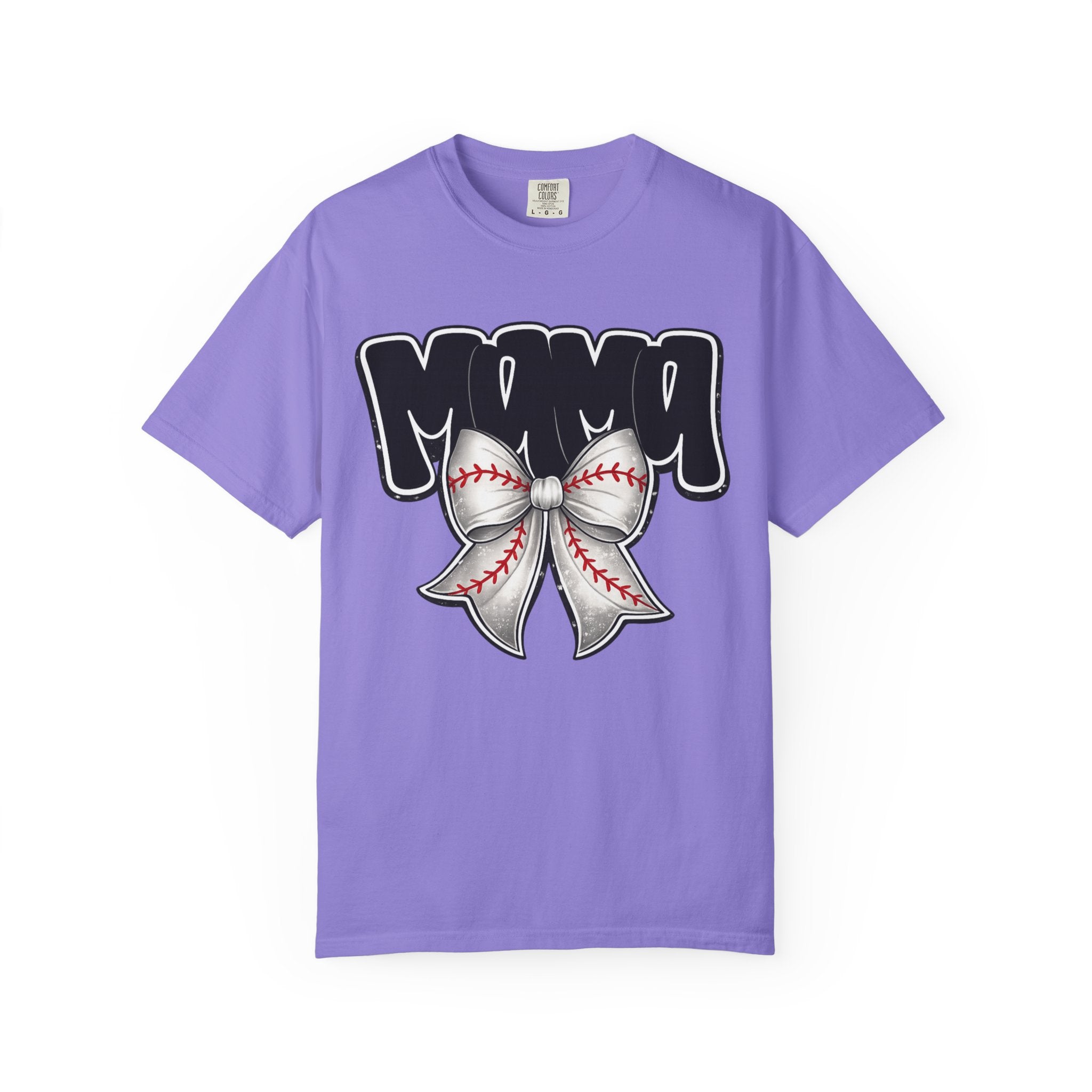 Mama Baseball Bow T-Shirt