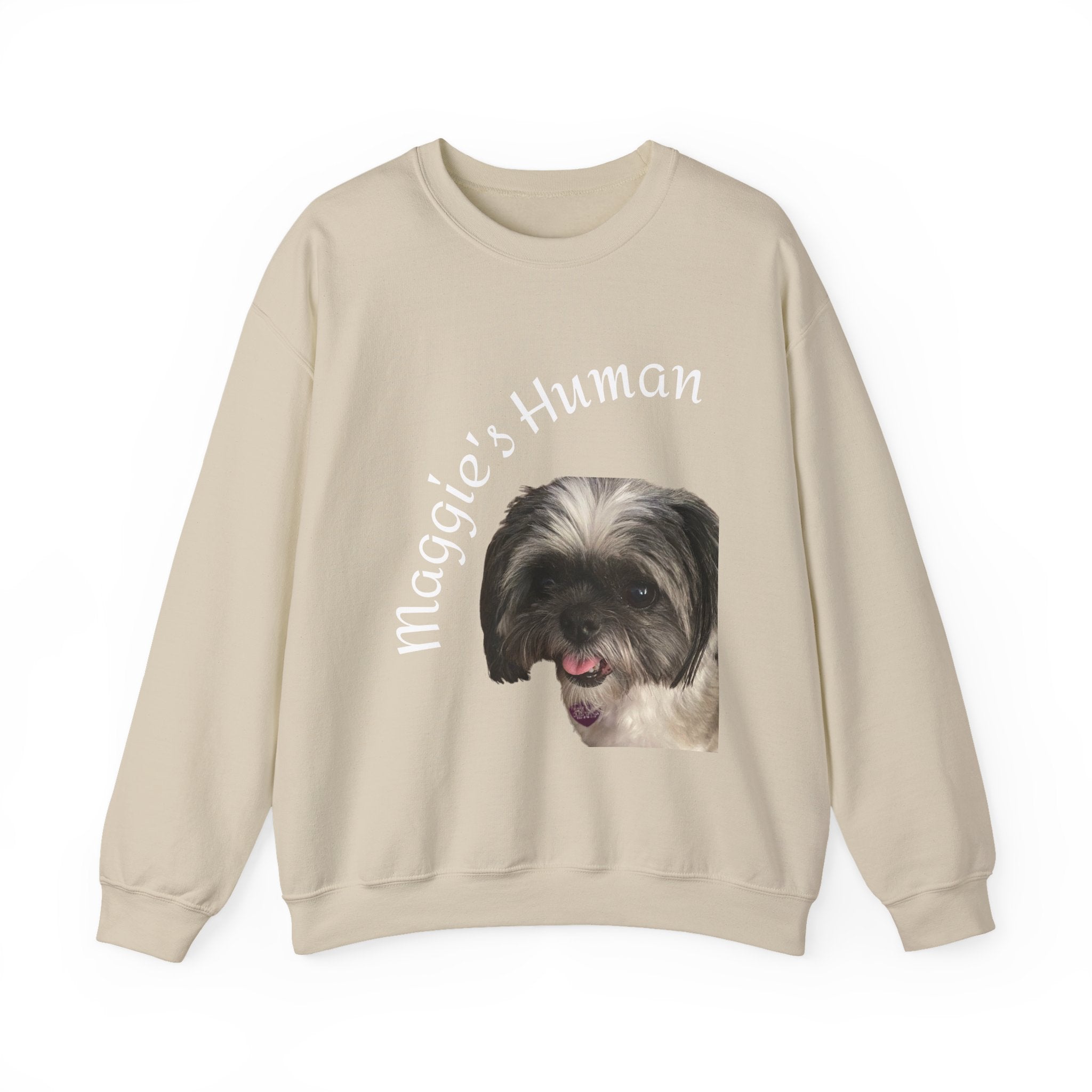 Pet Parent Sweatshirt — “Maggie’s Human” Personalized Dog Crewneck