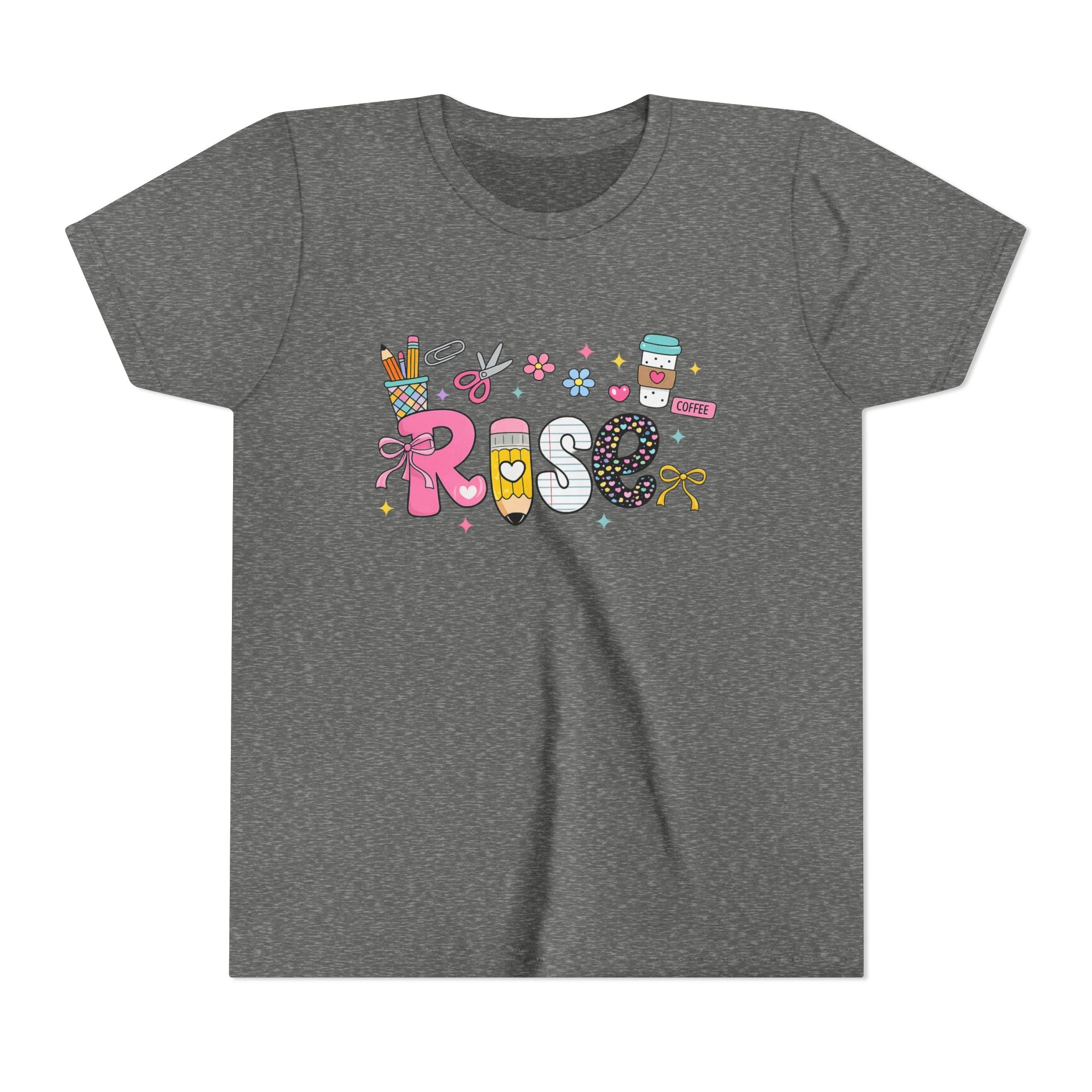 Youth Tee — Cute Personalized "Rose" Name Graphic Shirt for Kids