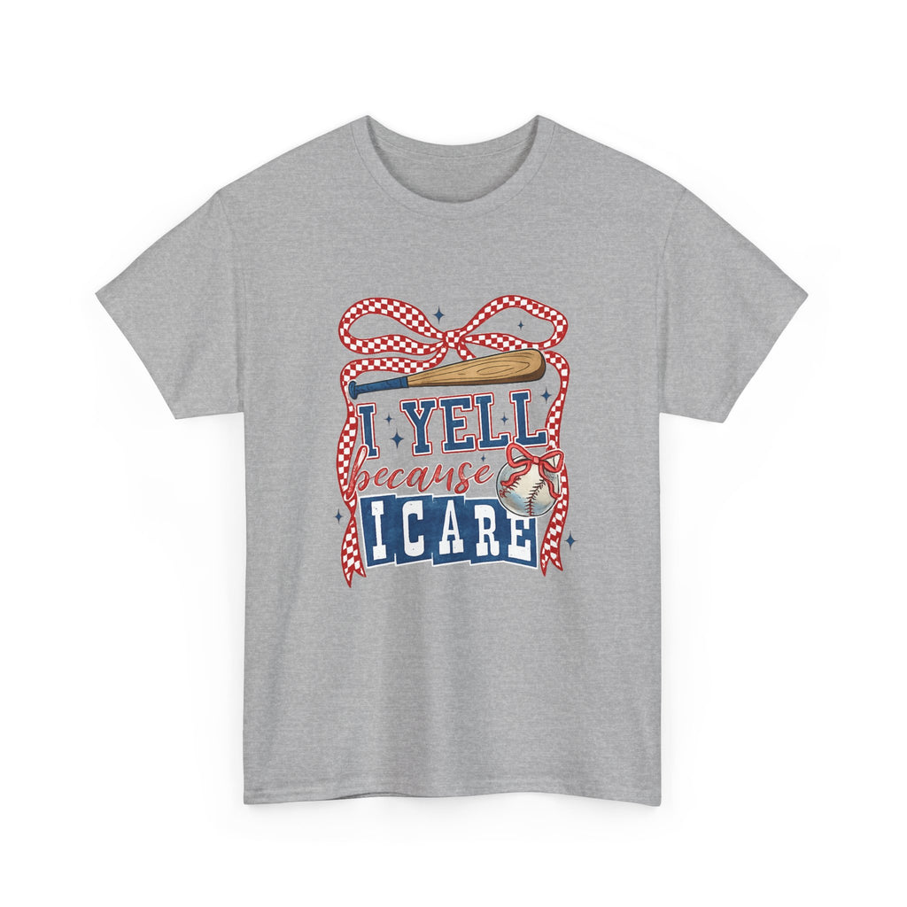 T-Shirt - I Yell Because I Care Patriotic Teacher Appreciation Tee
