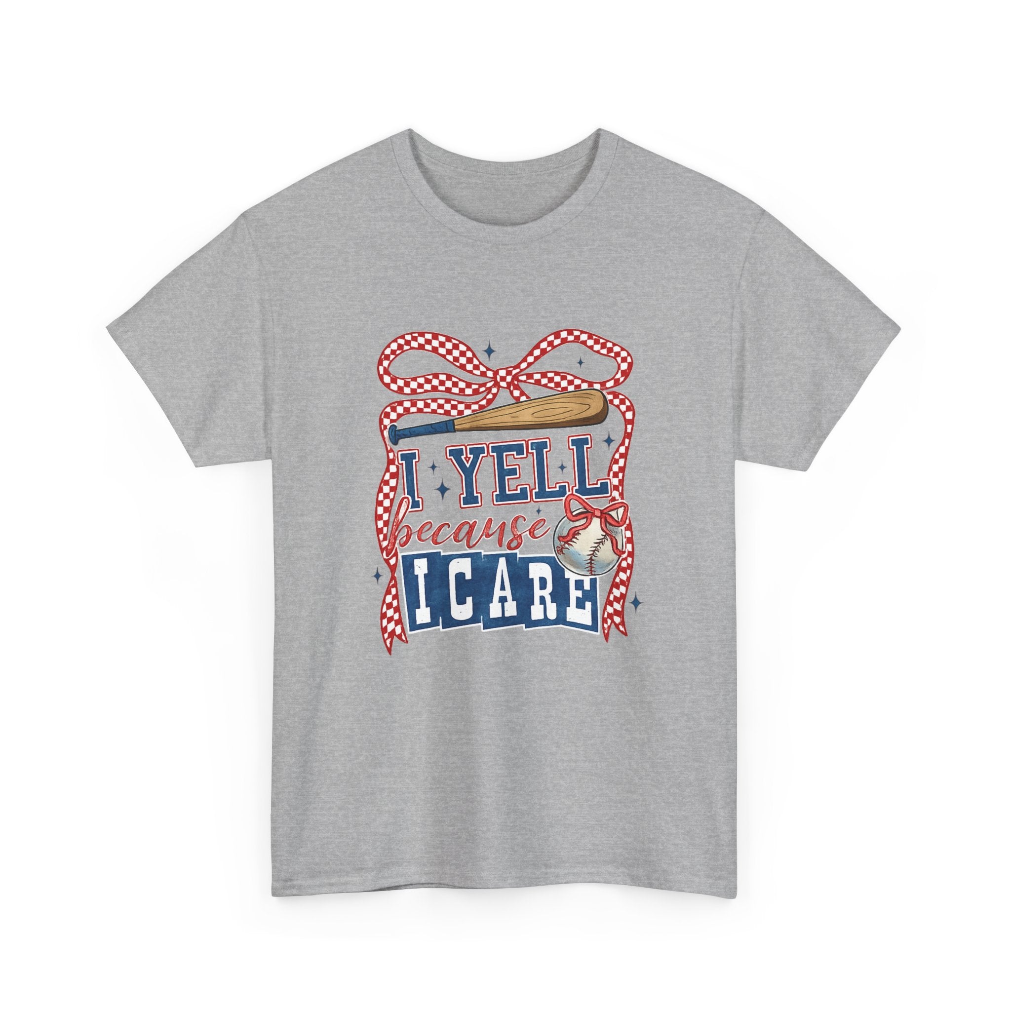 T-Shirt - I Yell Because I Care Patriotic Teacher Appreciation Tee