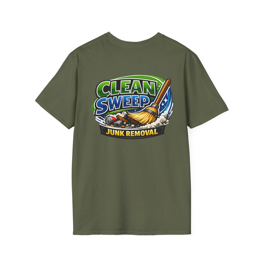 Clean Sweep Junk Removal T-Shirt - Logo Tee for Cleanup Crews