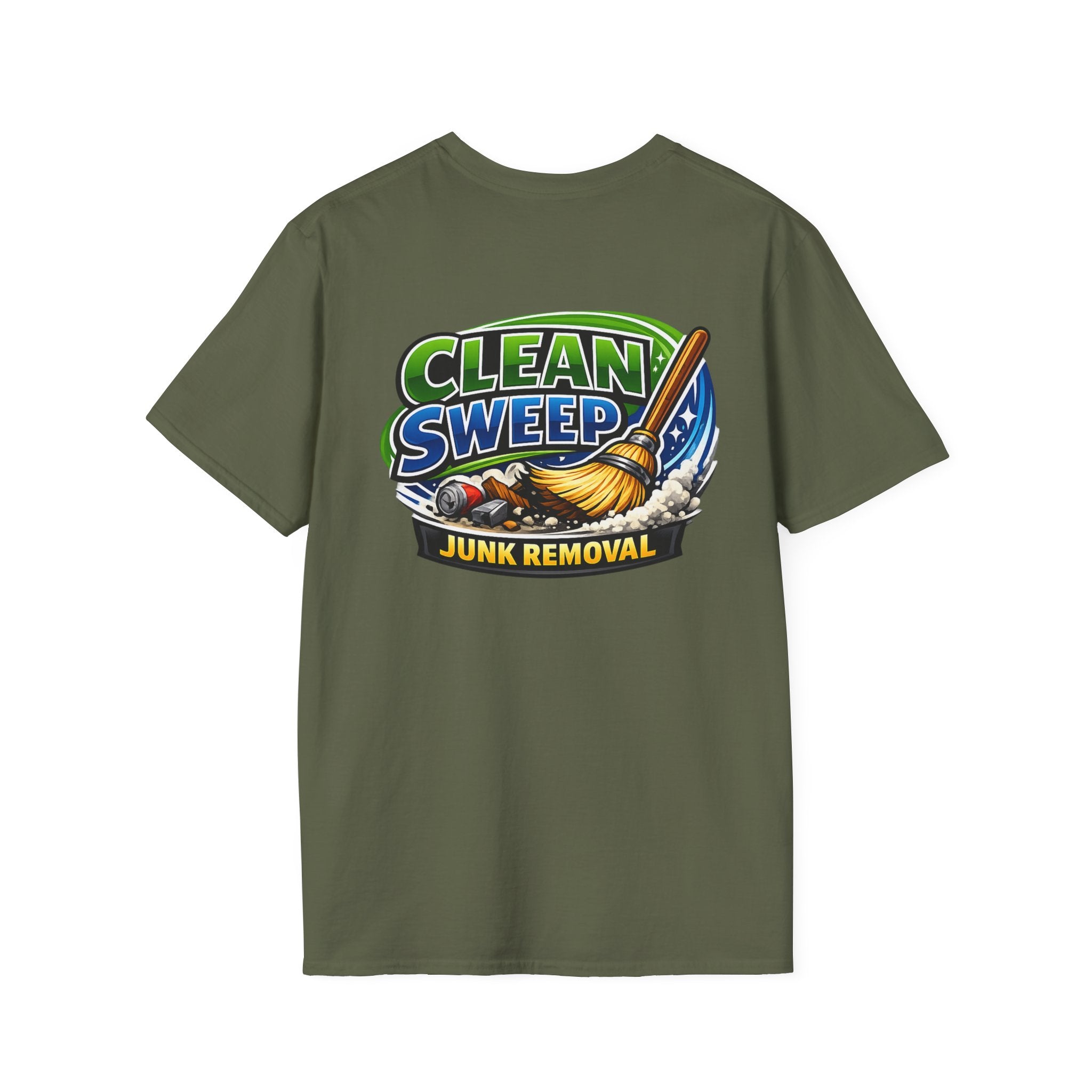 Clean Sweep Junk Removal T-Shirt - Logo Tee for Cleanup Crews