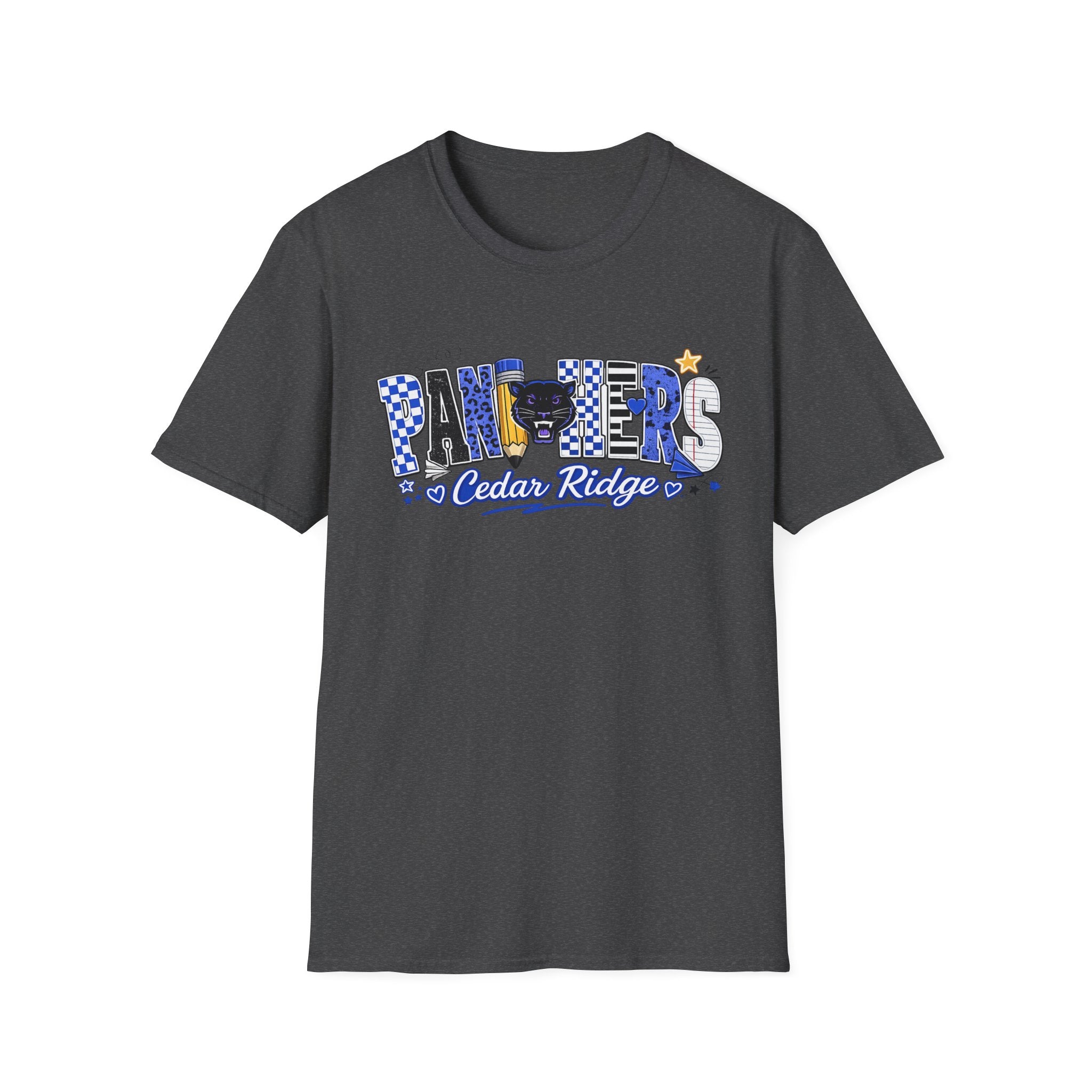 Panthers Cedar Ridge T-Shirt — School Spirit Blue Mascot Tee