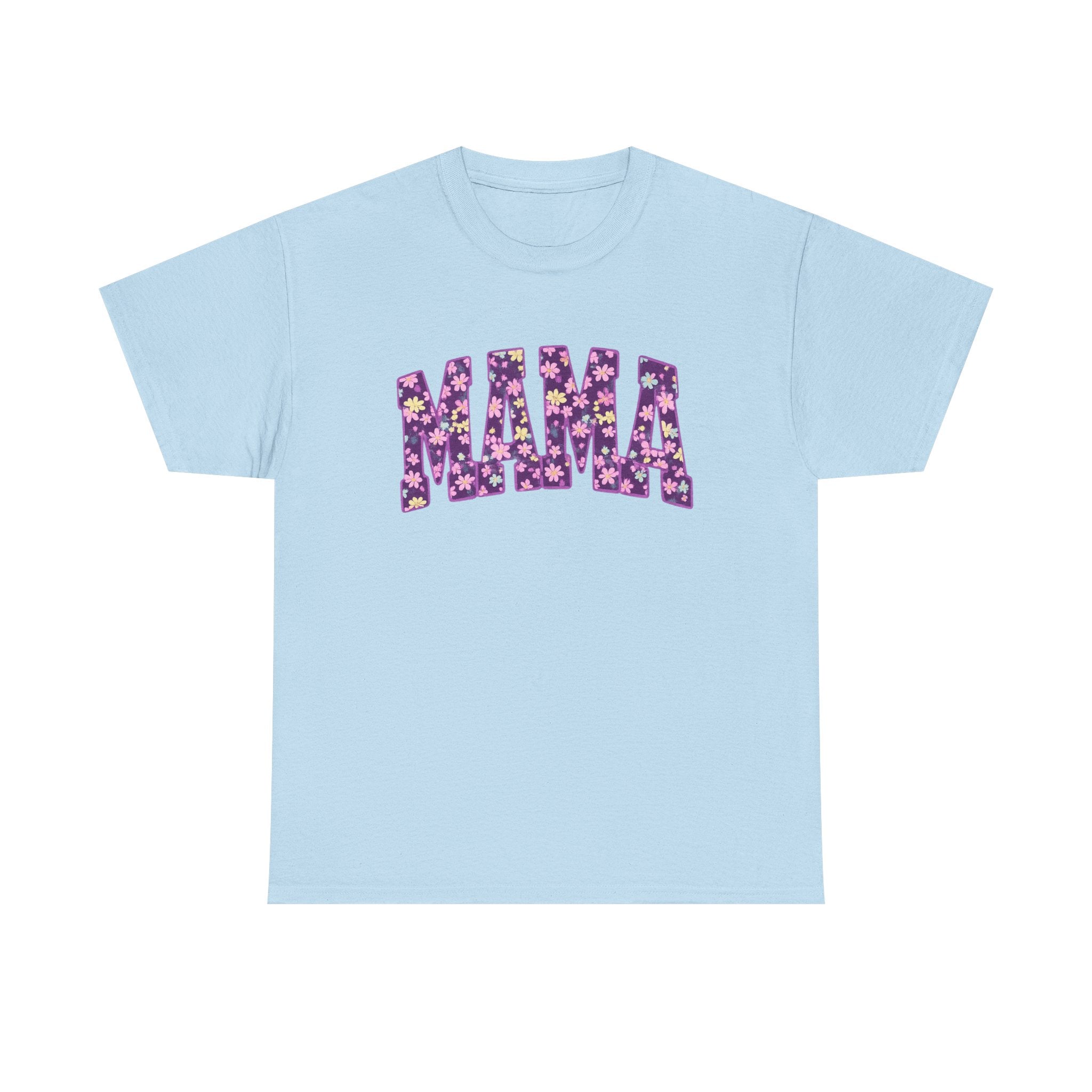 Mama Floral Tee — Purple Flower Mom Shirt for Mother's Day & Everyday