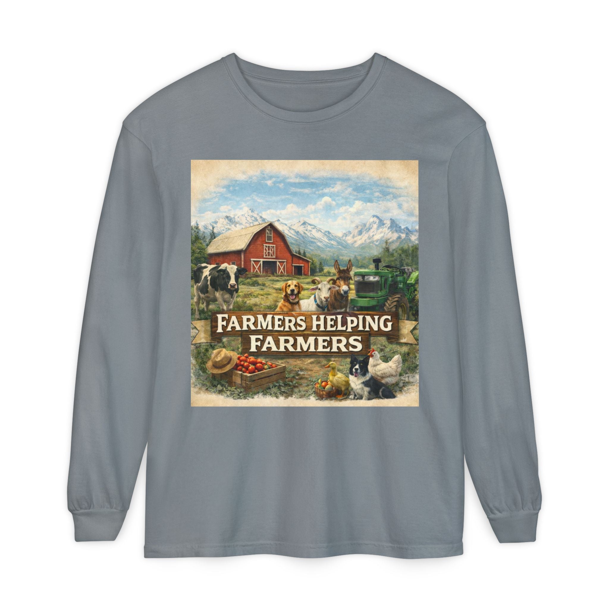 Farmers Helping Farmers Long Sleeve Tee