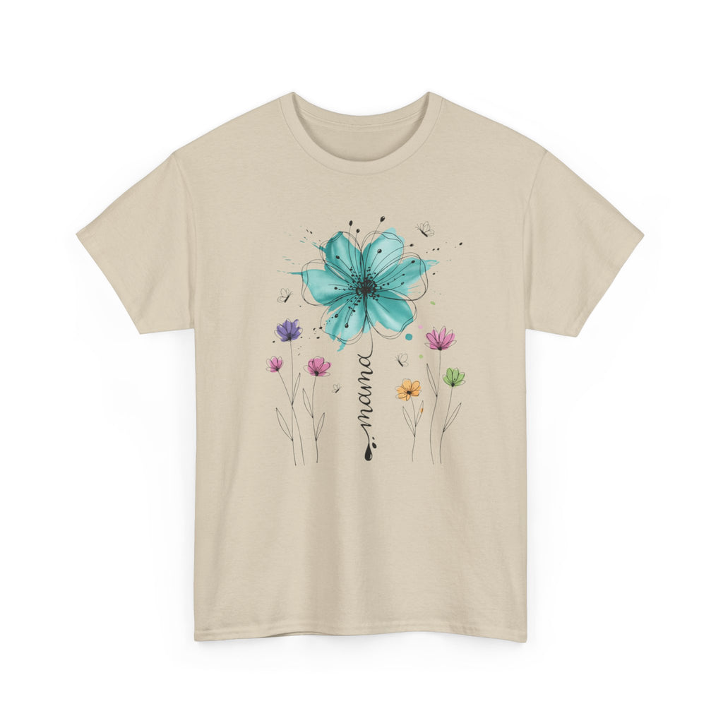 Mom Floral Watercolor Tee — 'mama' Flower Mother's Day Shirt