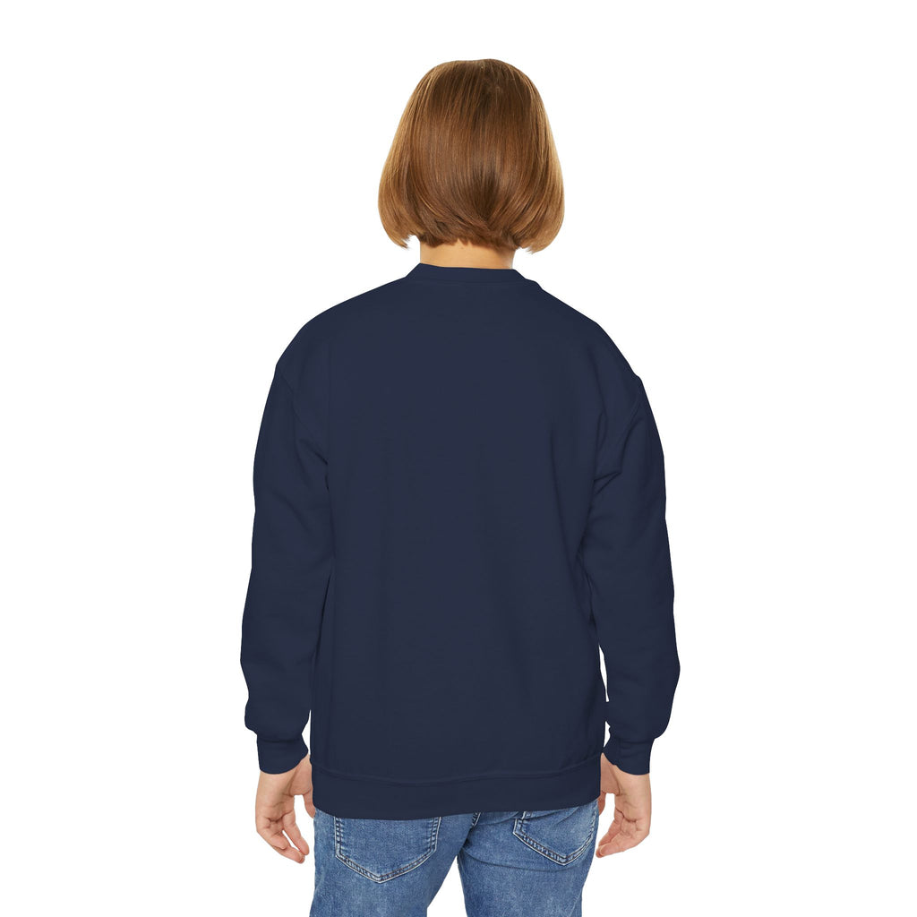 Youth 'Mini' Crewneck Sweatshirt — Leopard Bow Graphic