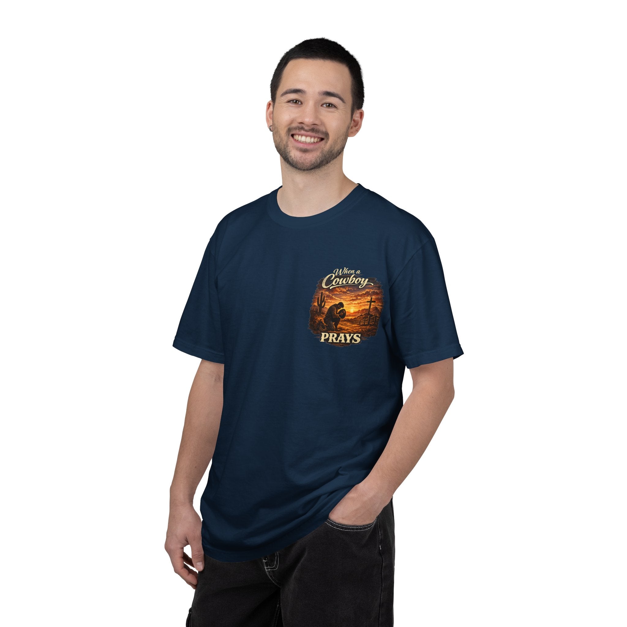 When a Cowboy Prays T-Shirt