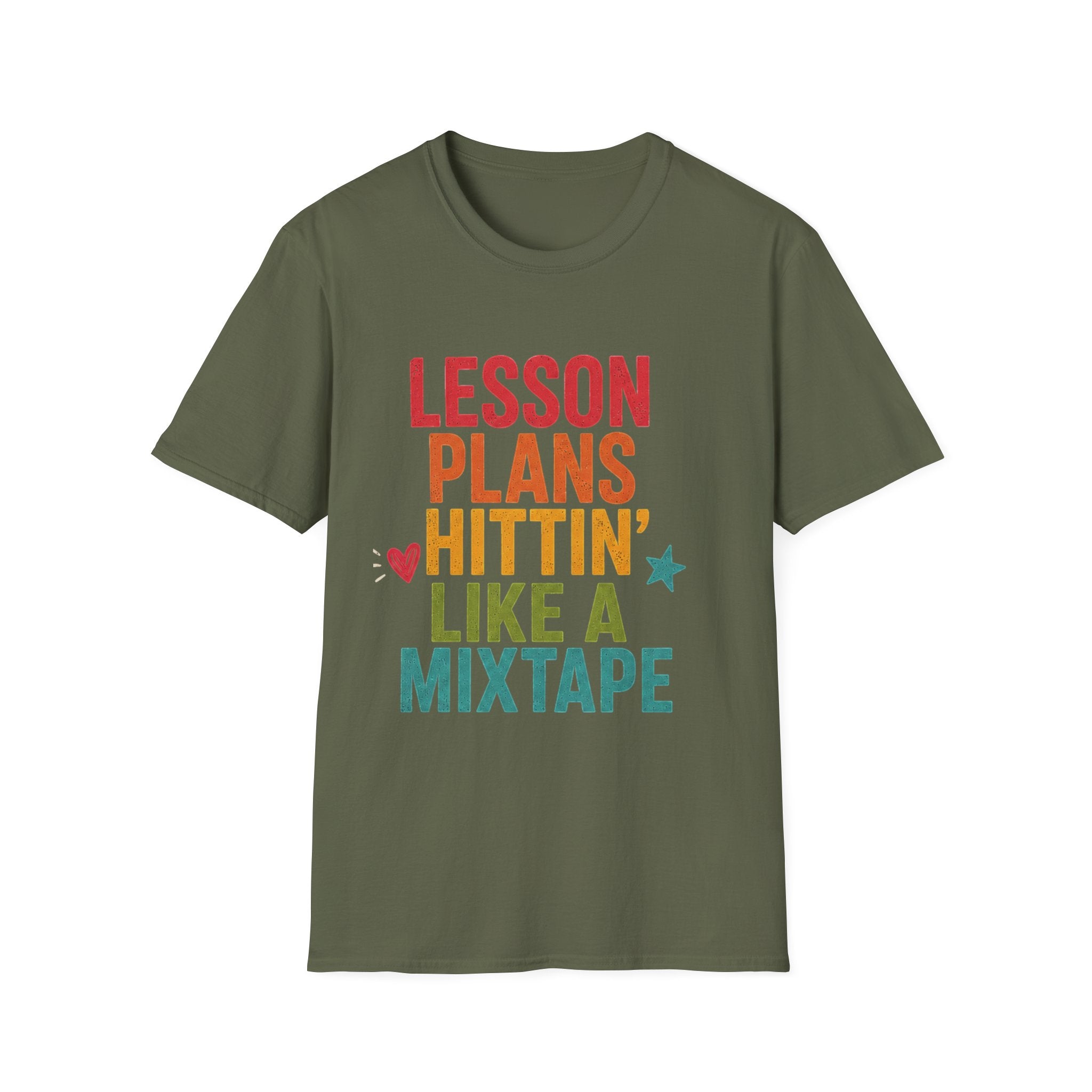 Teacher T-Shirt — "Lesson Plans Hittin' Like a Mixtape" Retro Teacher Gift