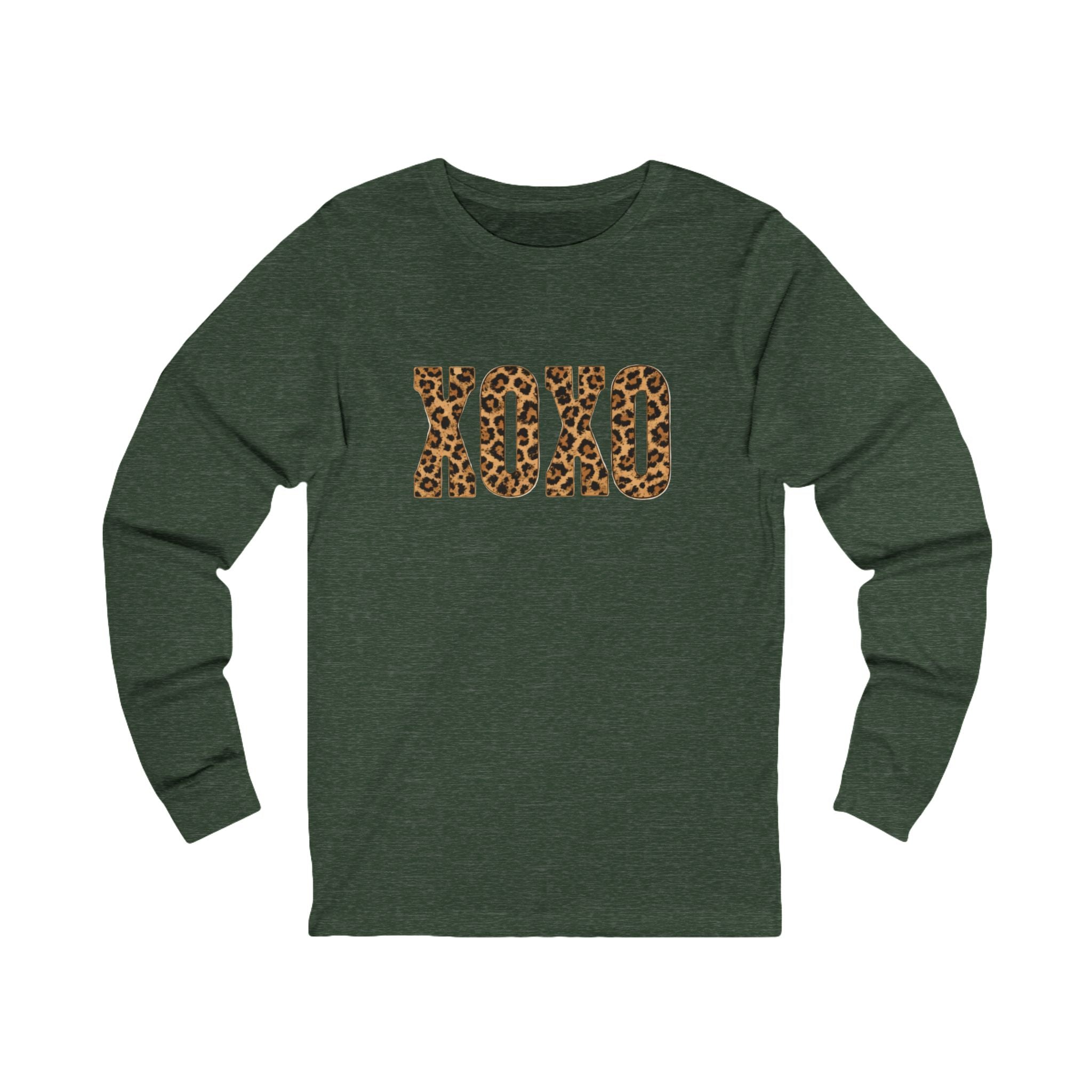 Leopard XOXO Long Sleeve Tee