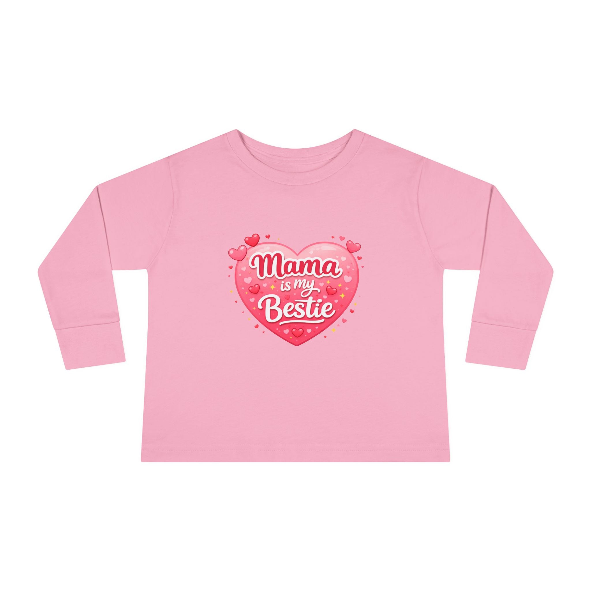 Mama Is My Bestie Toddler Long Sleeve Tee