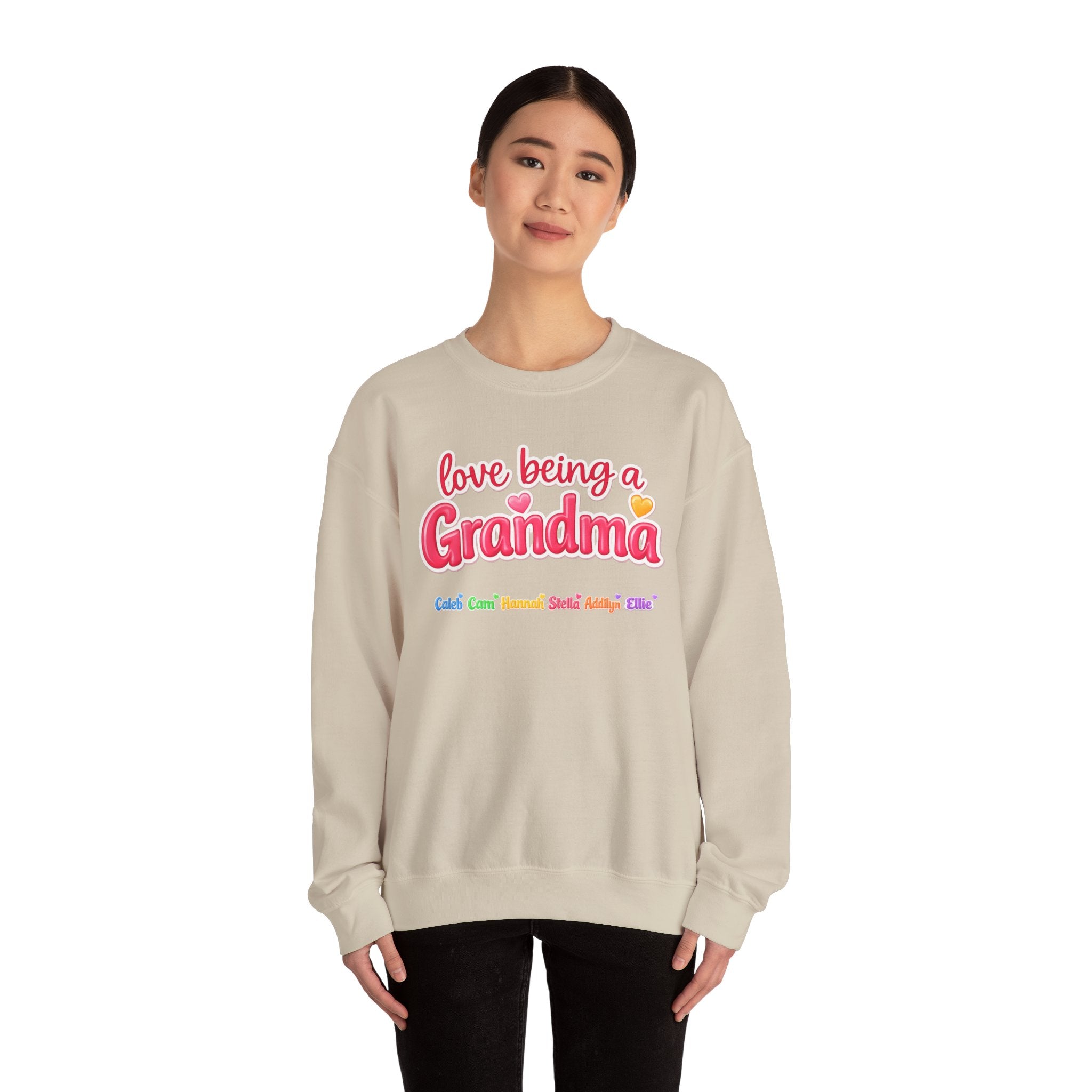 Grandma Crewneck Sweatshirt - "Love Being a Grandma" Cozy Gift