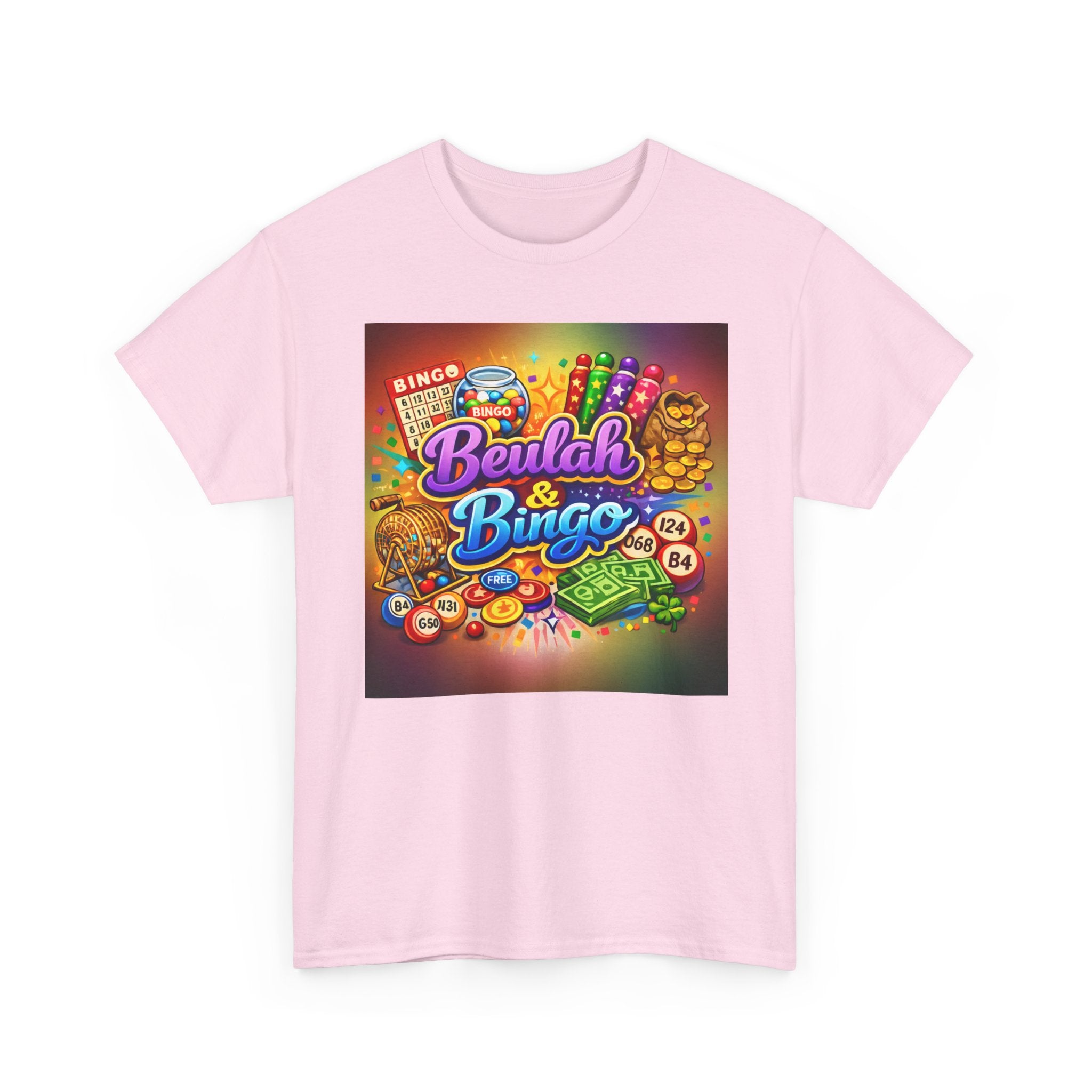 Berlah & Bingo T-Shirt — Retro Colorful Bingo Game Tee